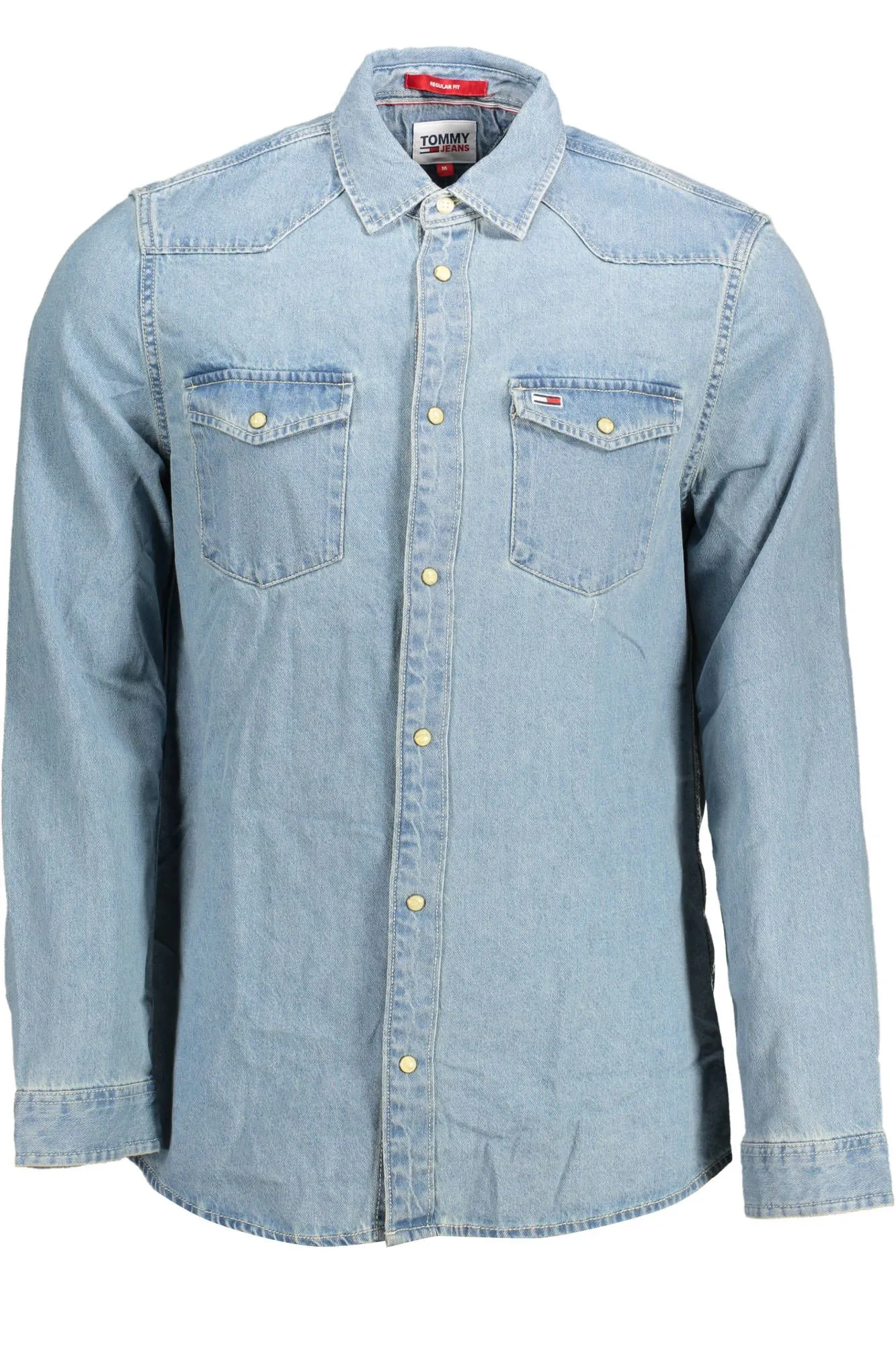 Tommy Hilfiger Light Blue Cotton Men Shirt