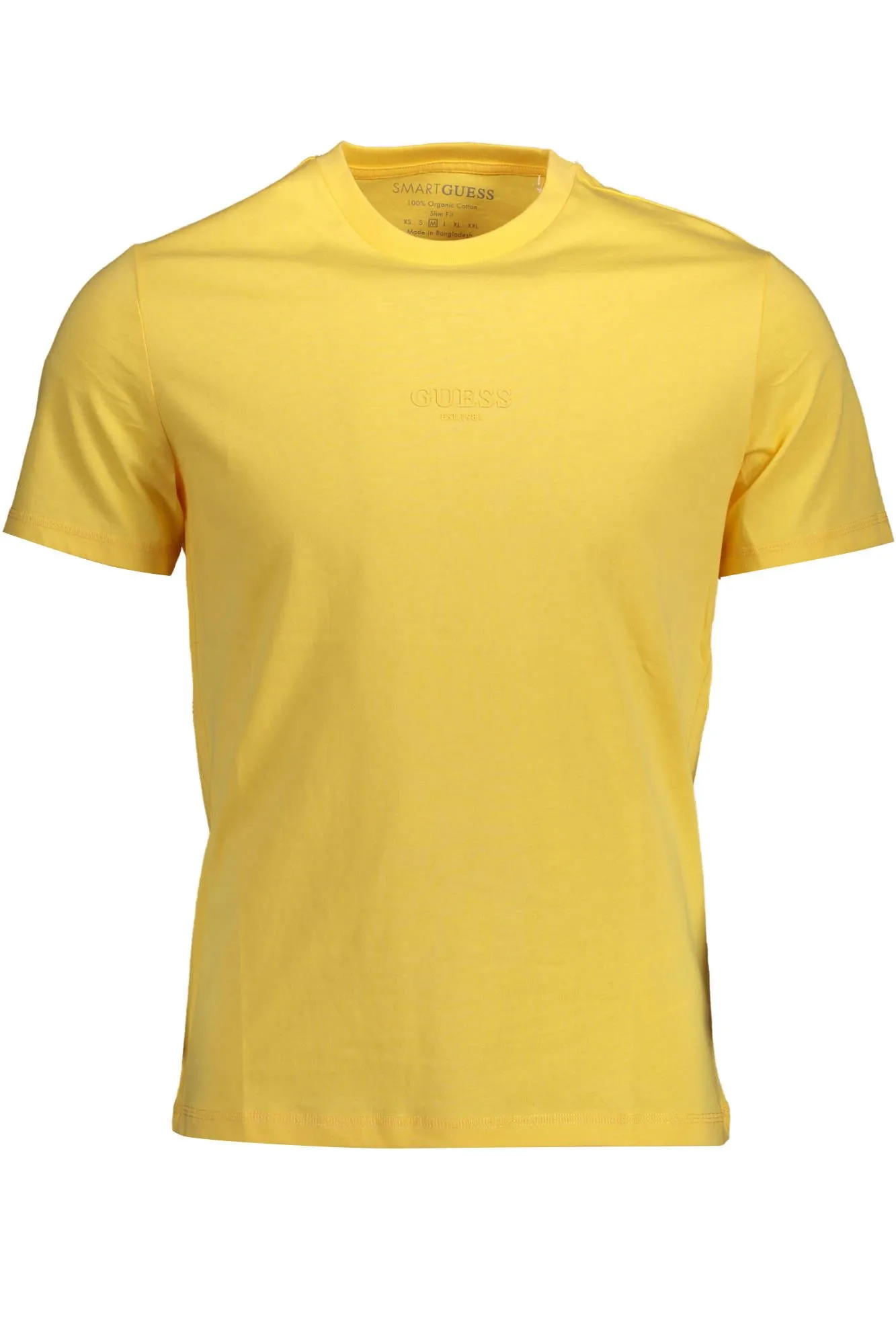 Guess Jeans Yellow Cotton Men T-Shirt