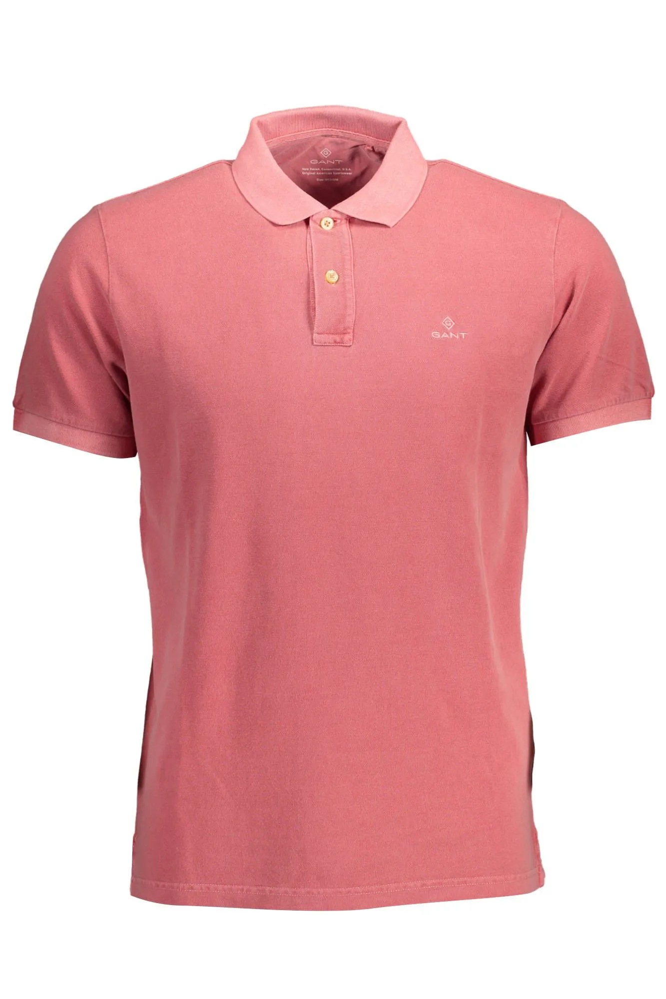 Gant Pink Cotton Men Polo Shirt