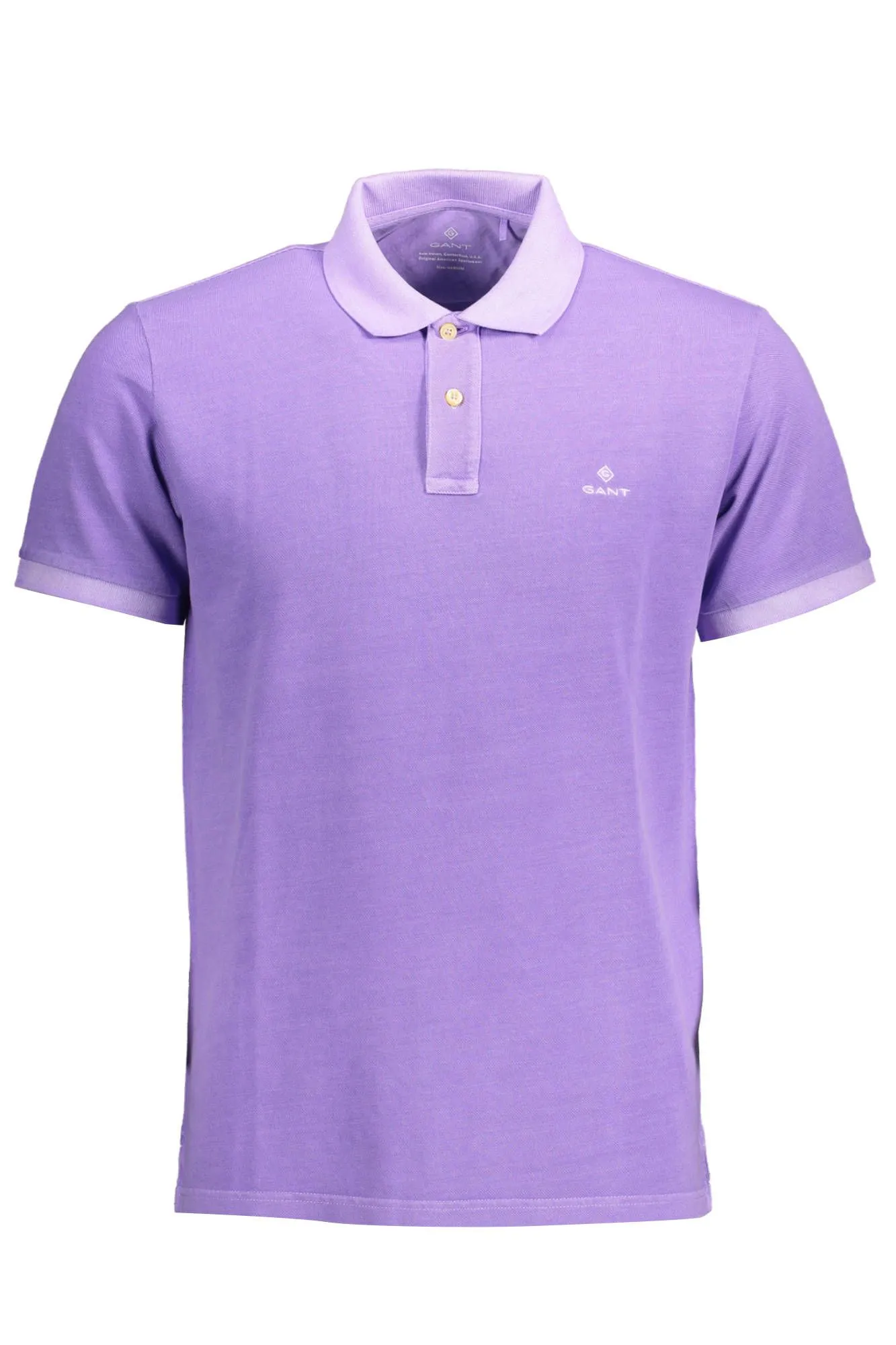 Gant Purple Cotton Men Polo Shirt