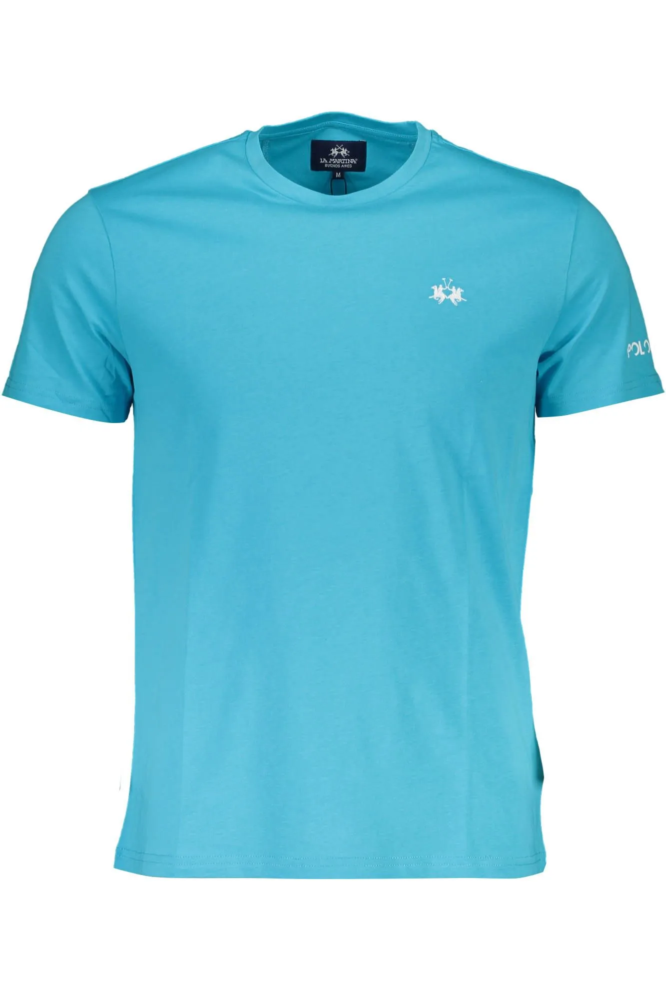 La Martina Light Blue Cotton Men T-Shirt
