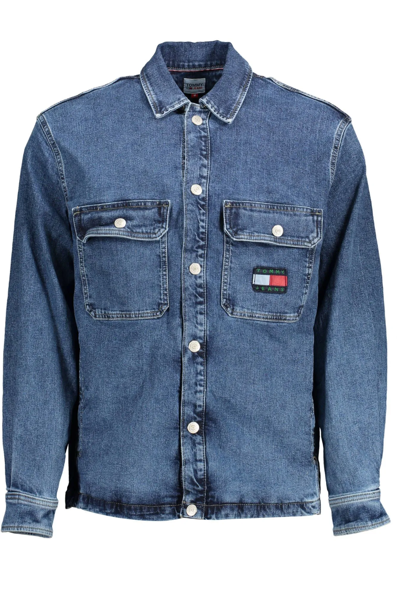 Tommy Hilfiger Blue Cotton Men Jacket
