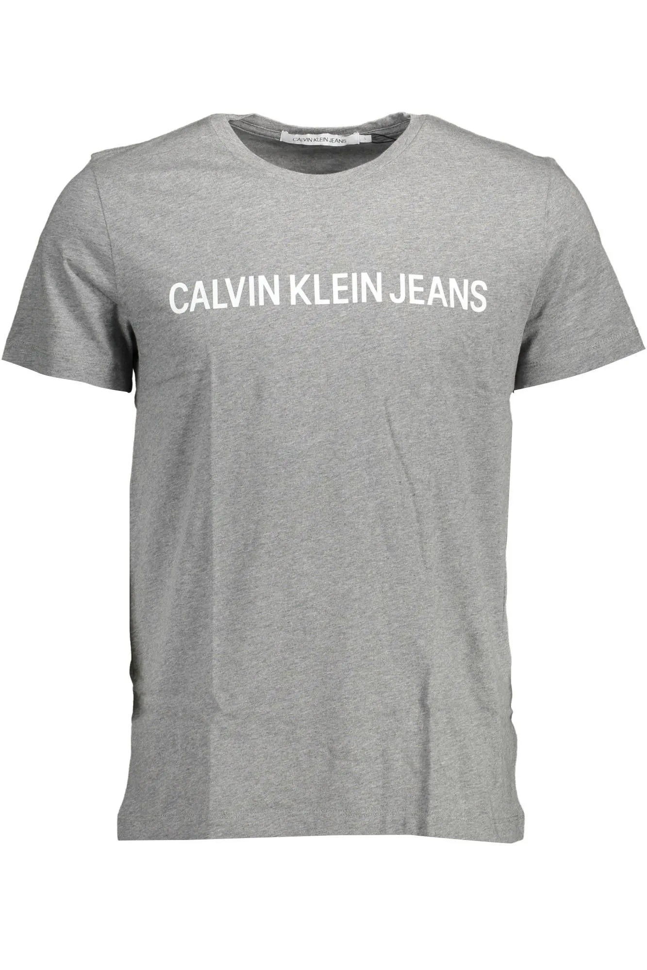 Calvin Klein Gray Organic Cotton Men T-Shirt
