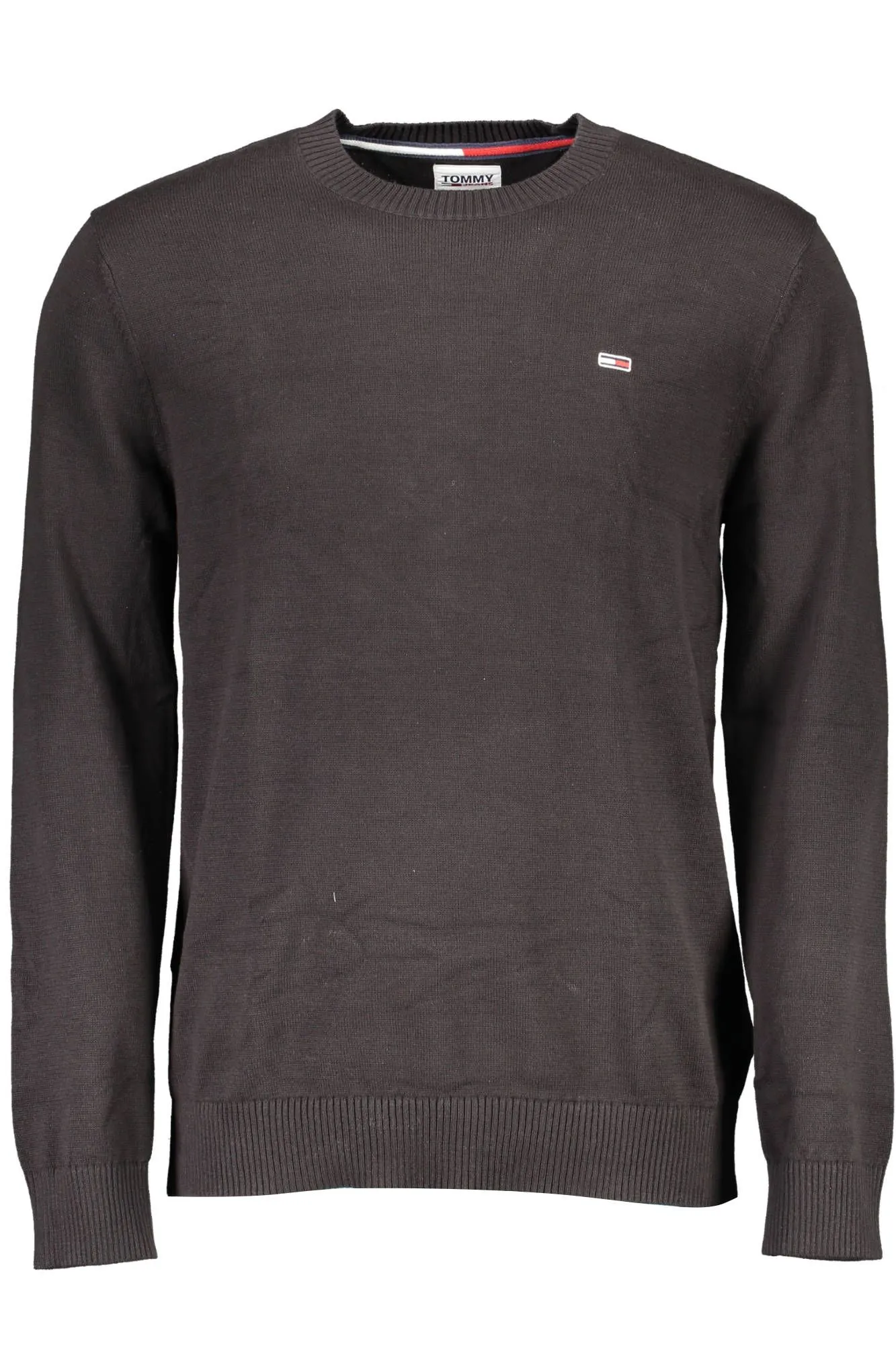 Tommy Hilfiger Black Cotton Men Sweater