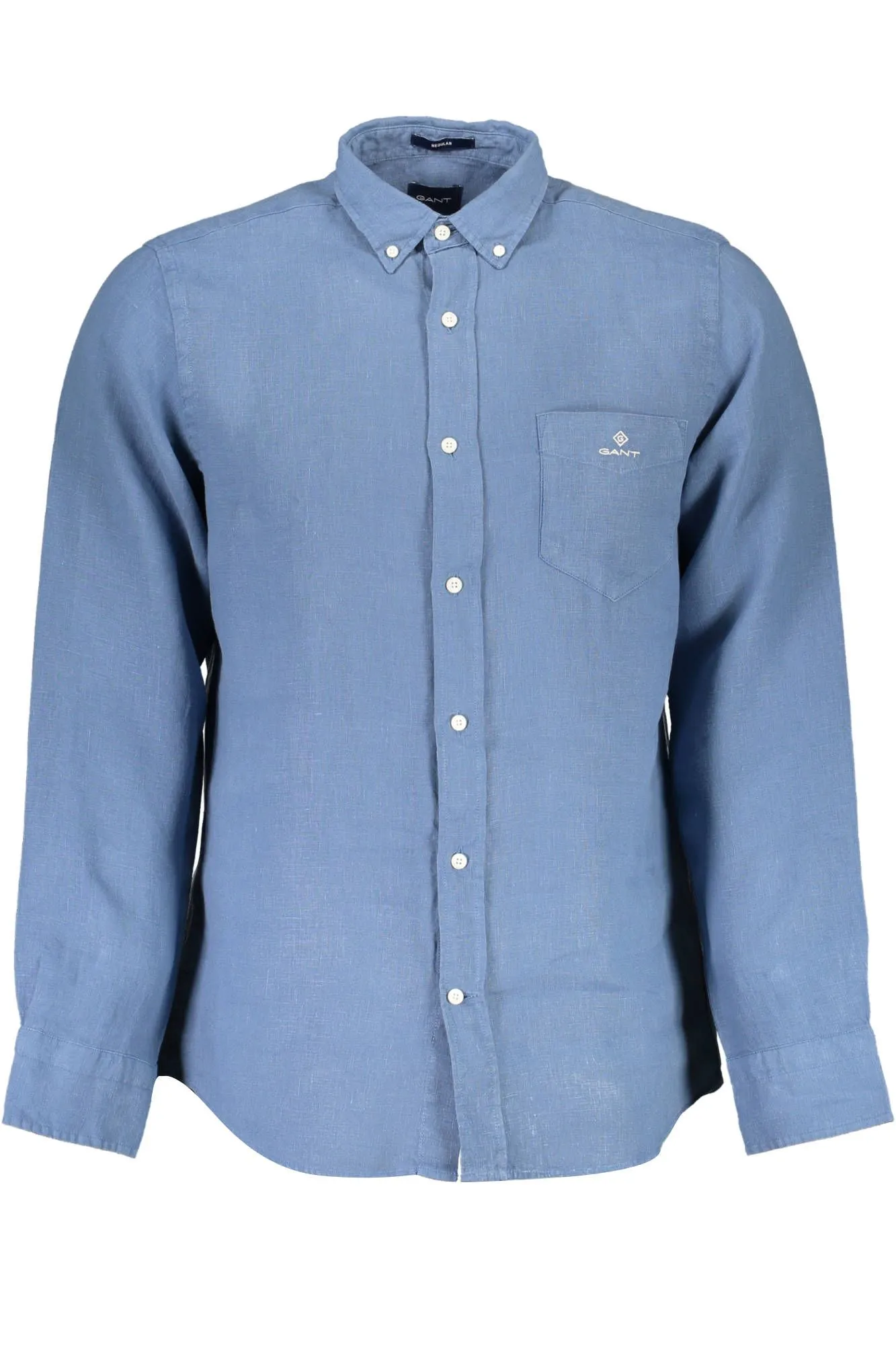 Gant Blue Linen Men Shirt