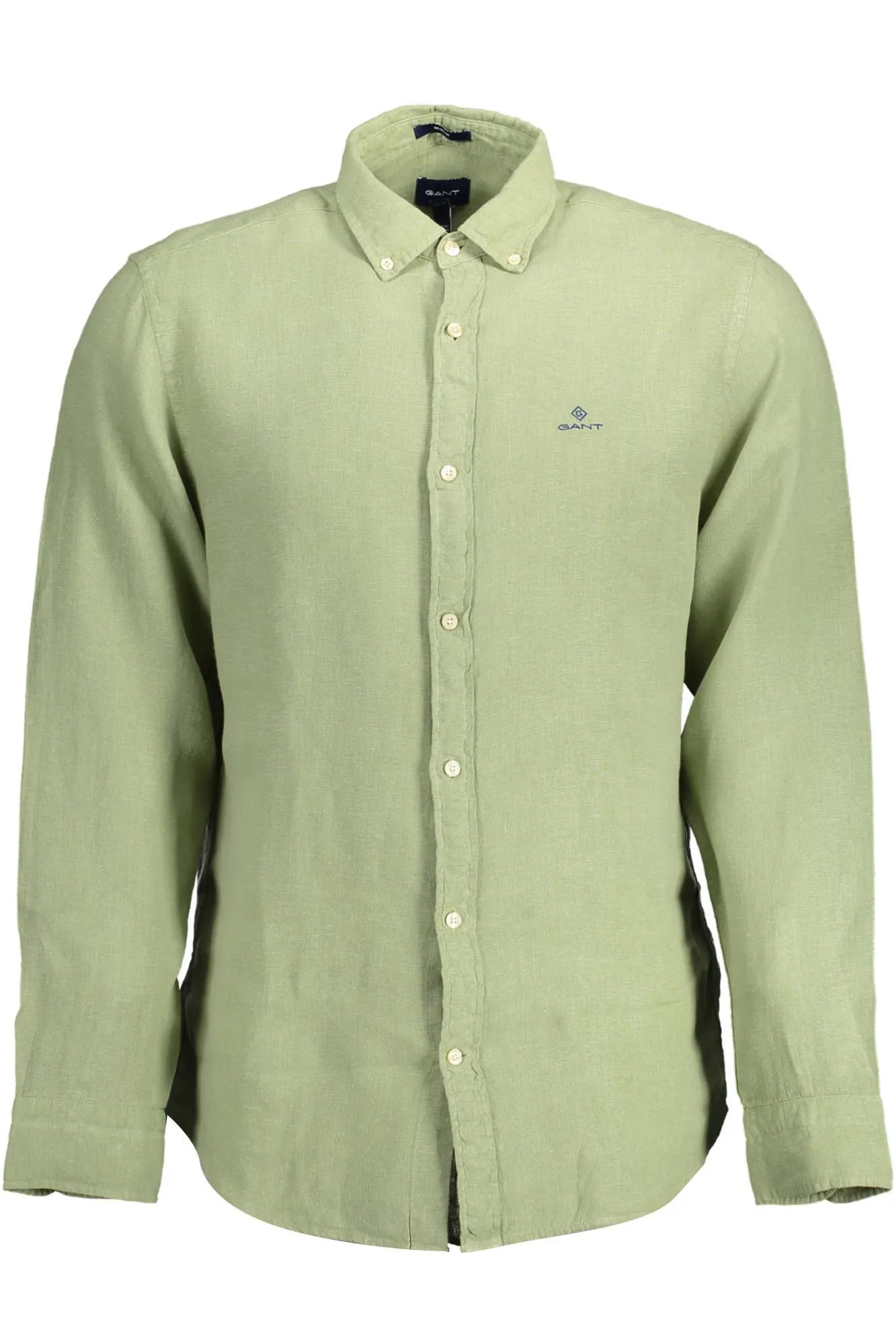 Gant Green Linen Men Shirt