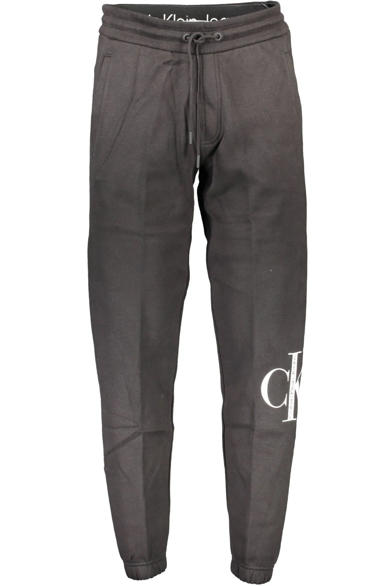 Calvin Klein Black Cotton Men Sports Trouser