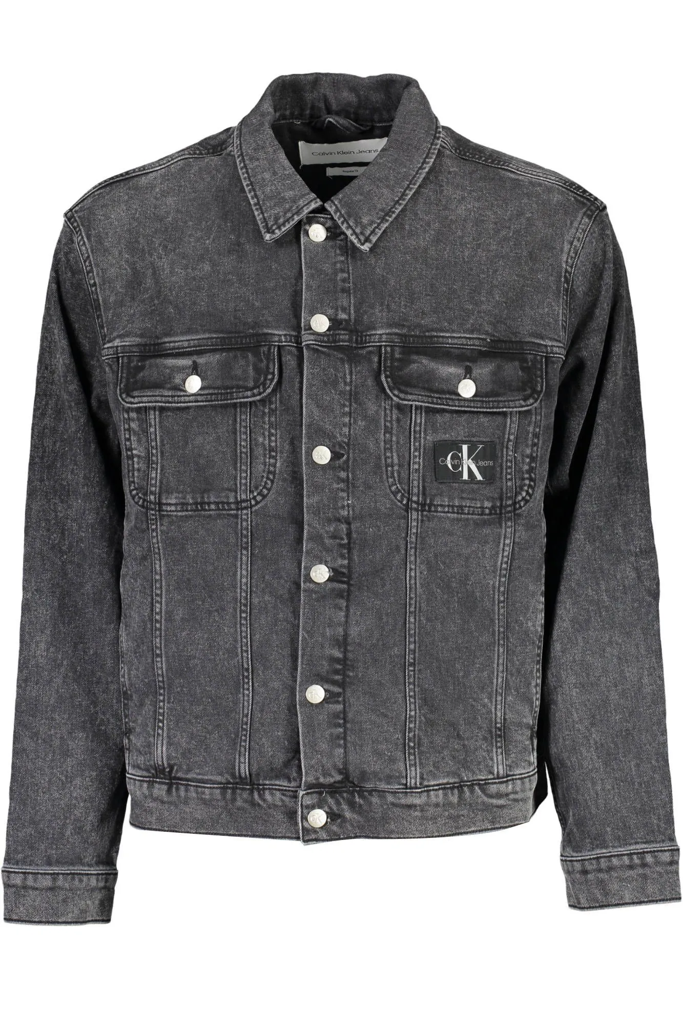 Calvin Klein Men's Black Cotton Men's Denim Jacket