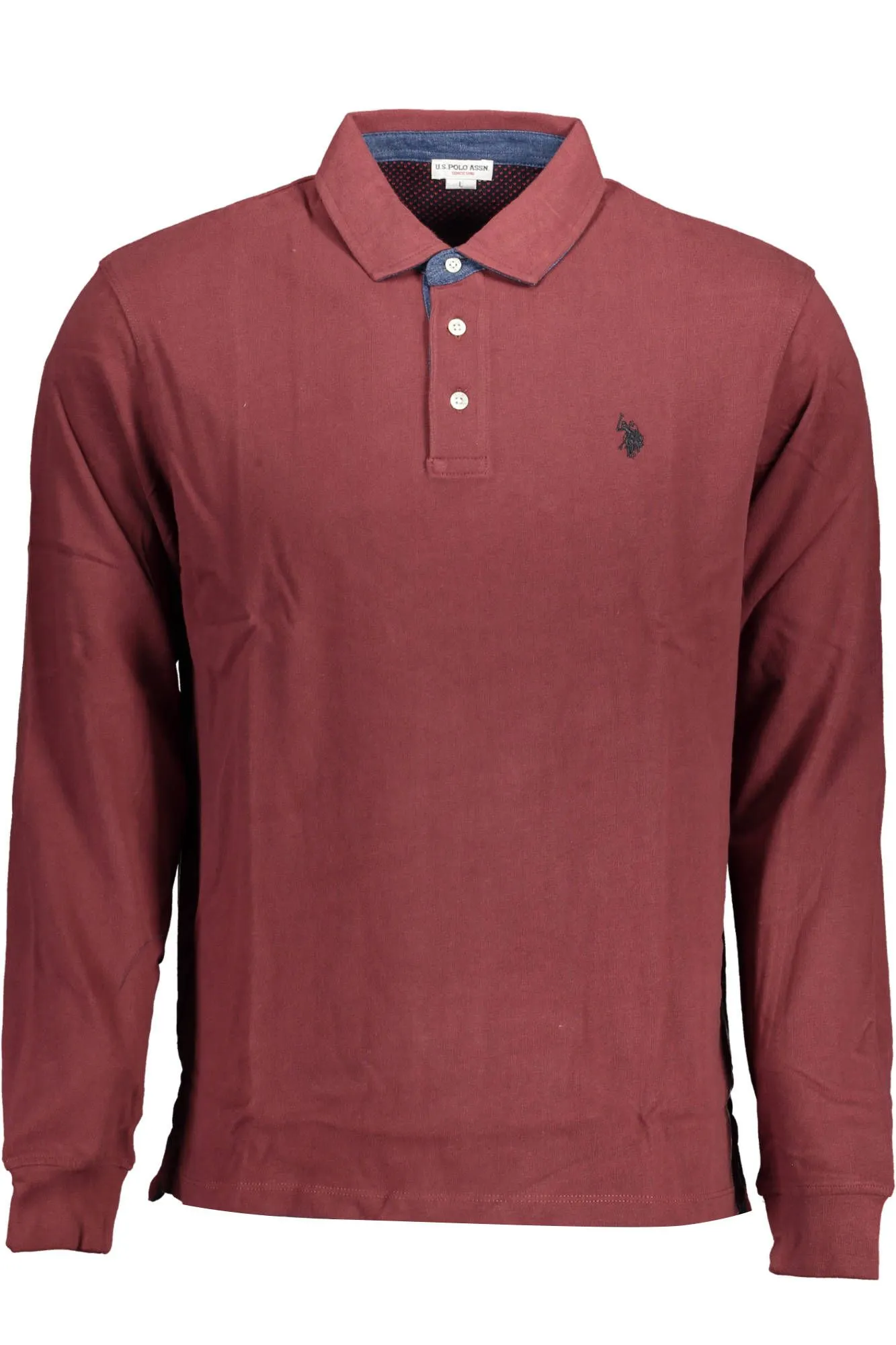 U.S. POLO ASSN. Purple Cotton Men Polo Shirt