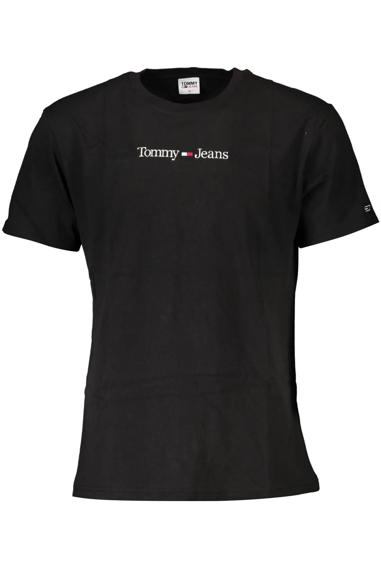 Tommy Hilfiger Black Cotton Men T-Shirt