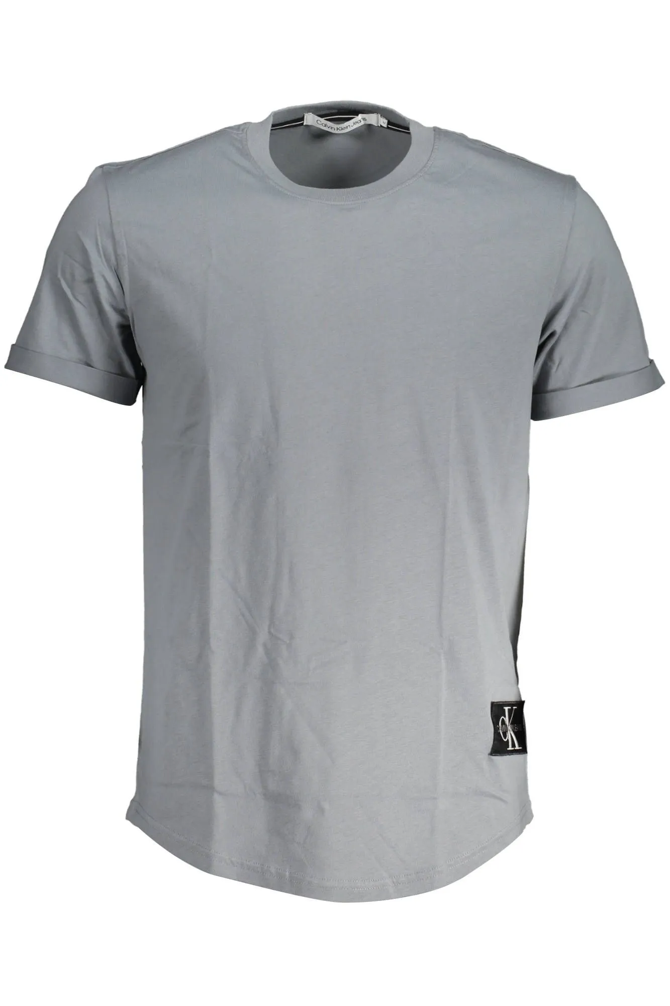 Calvin Klein Gray Cotton Men T-Shirt