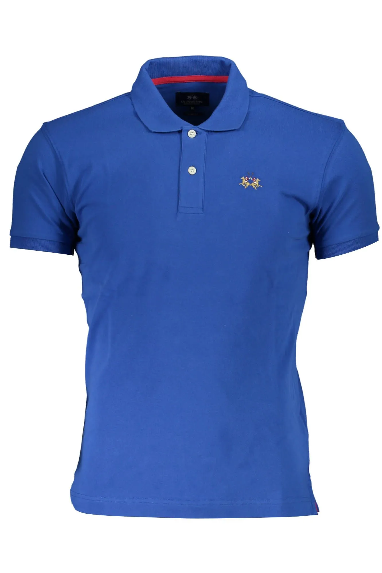 La Martina Men's Slim Fit Embroidered Polo with Contrast Details