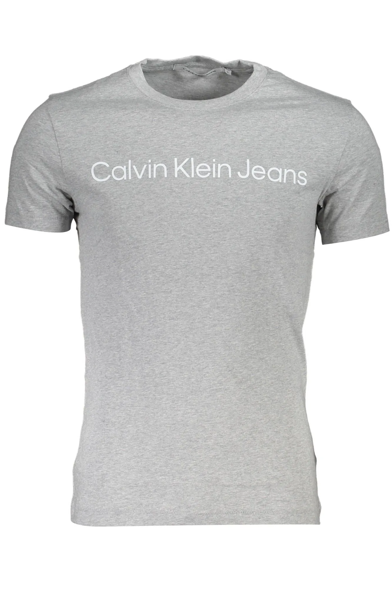 Calvin Klein Gray Cotton Men T-Shirt