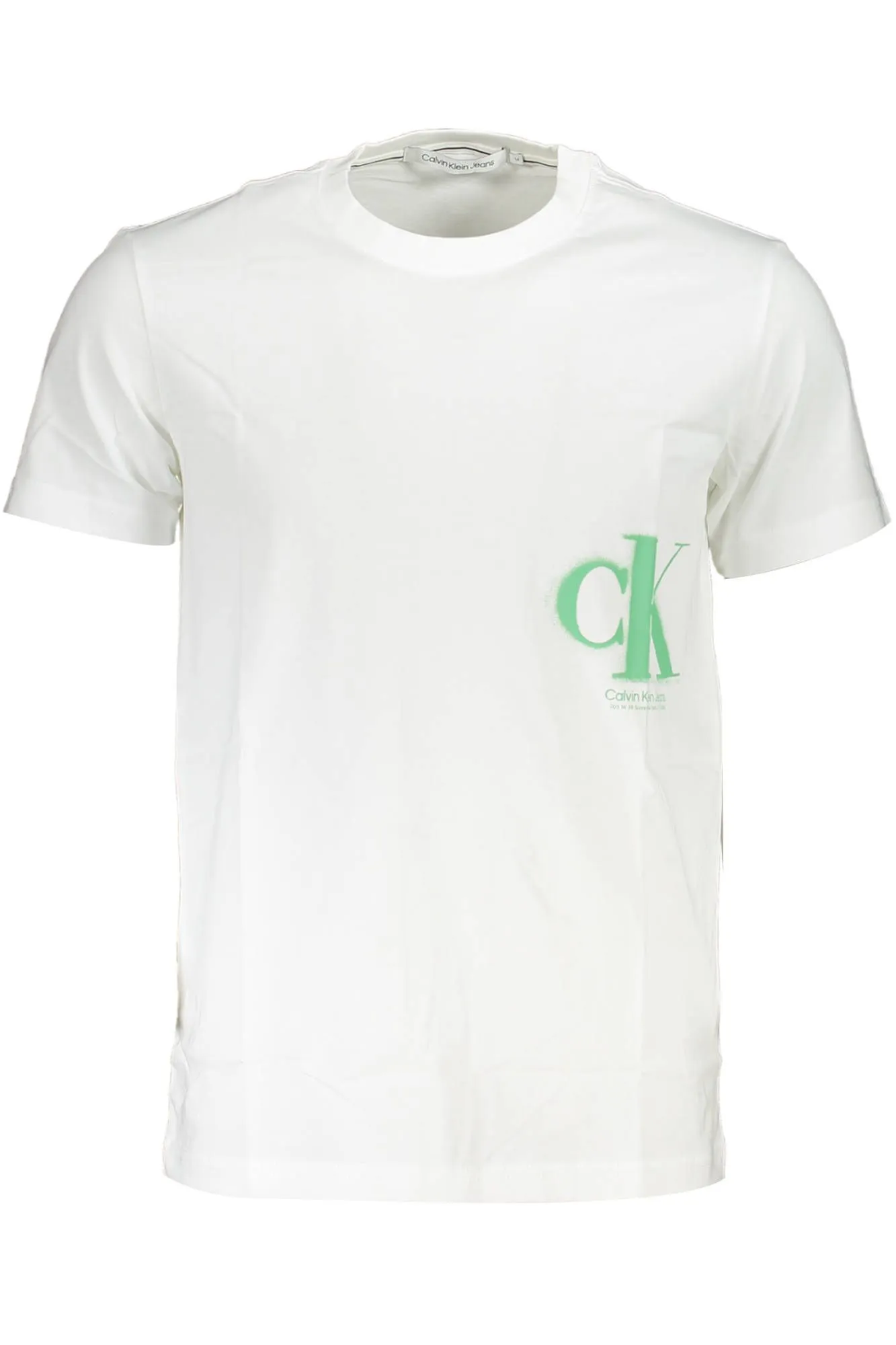 Calvin Klein White Cotton Men T-Shirt