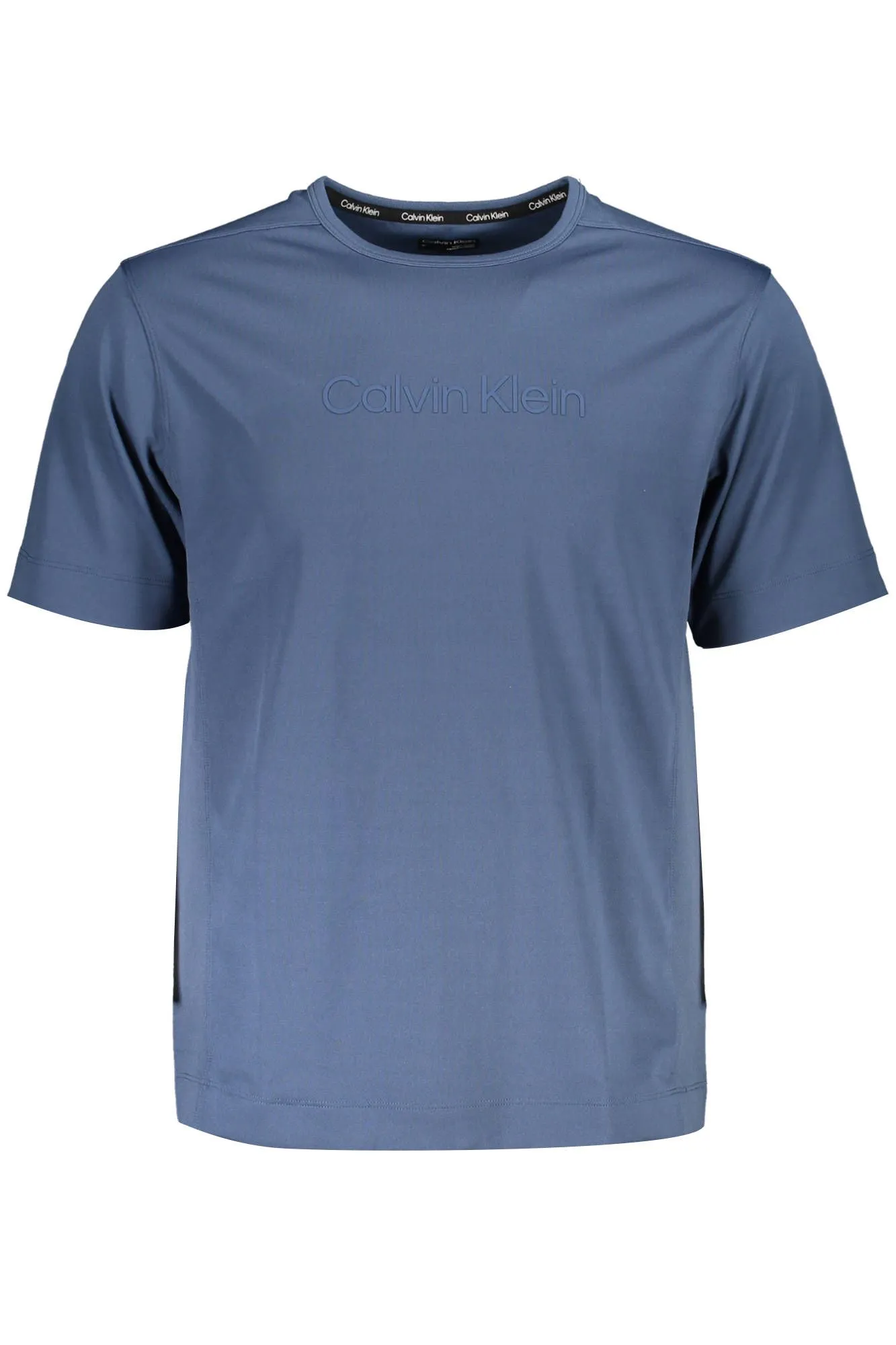 Calvin Klein Blue Polyester Men T-Shirt