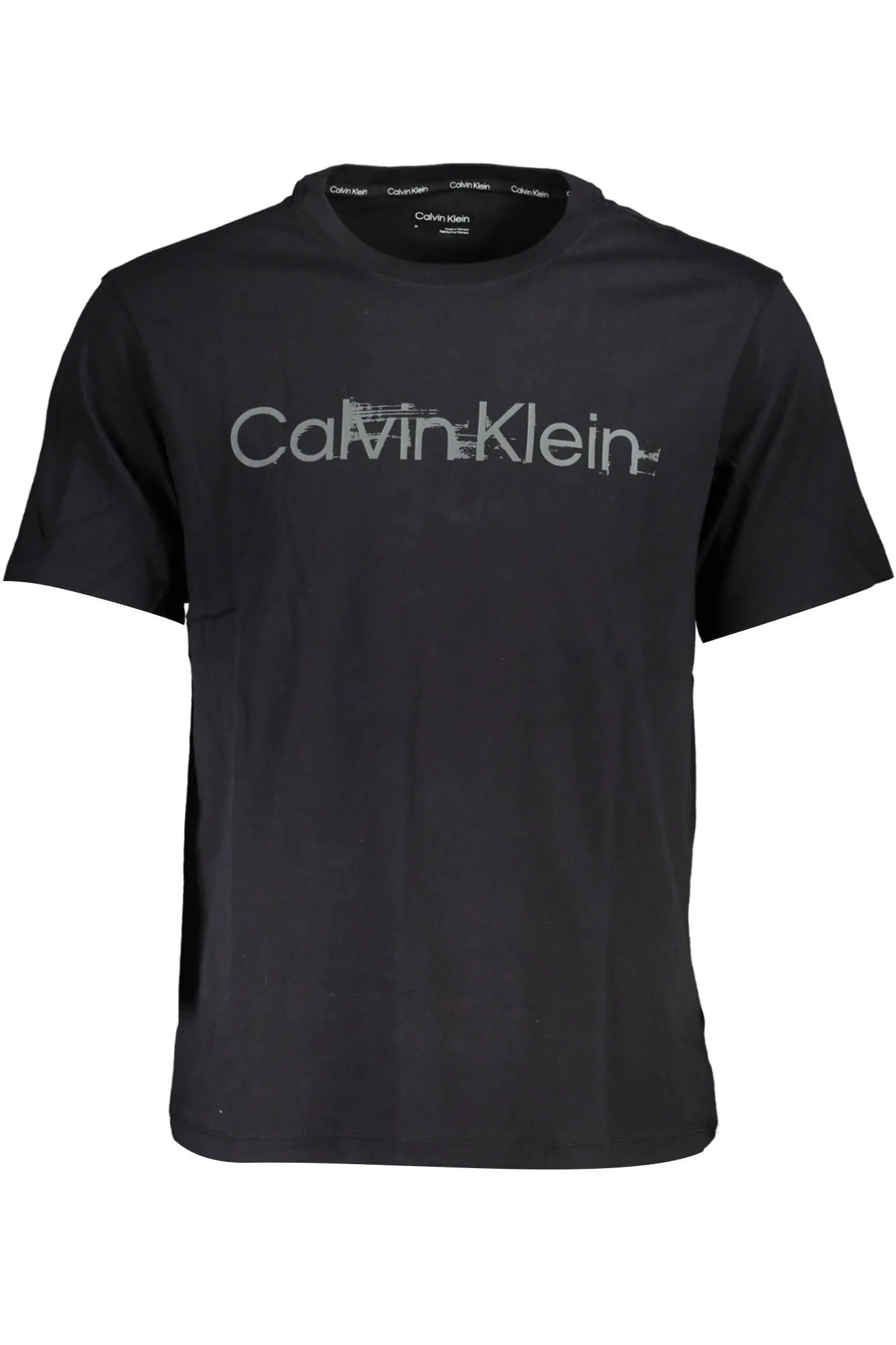 Calvin Klein Black Cotton Men T-Shirt