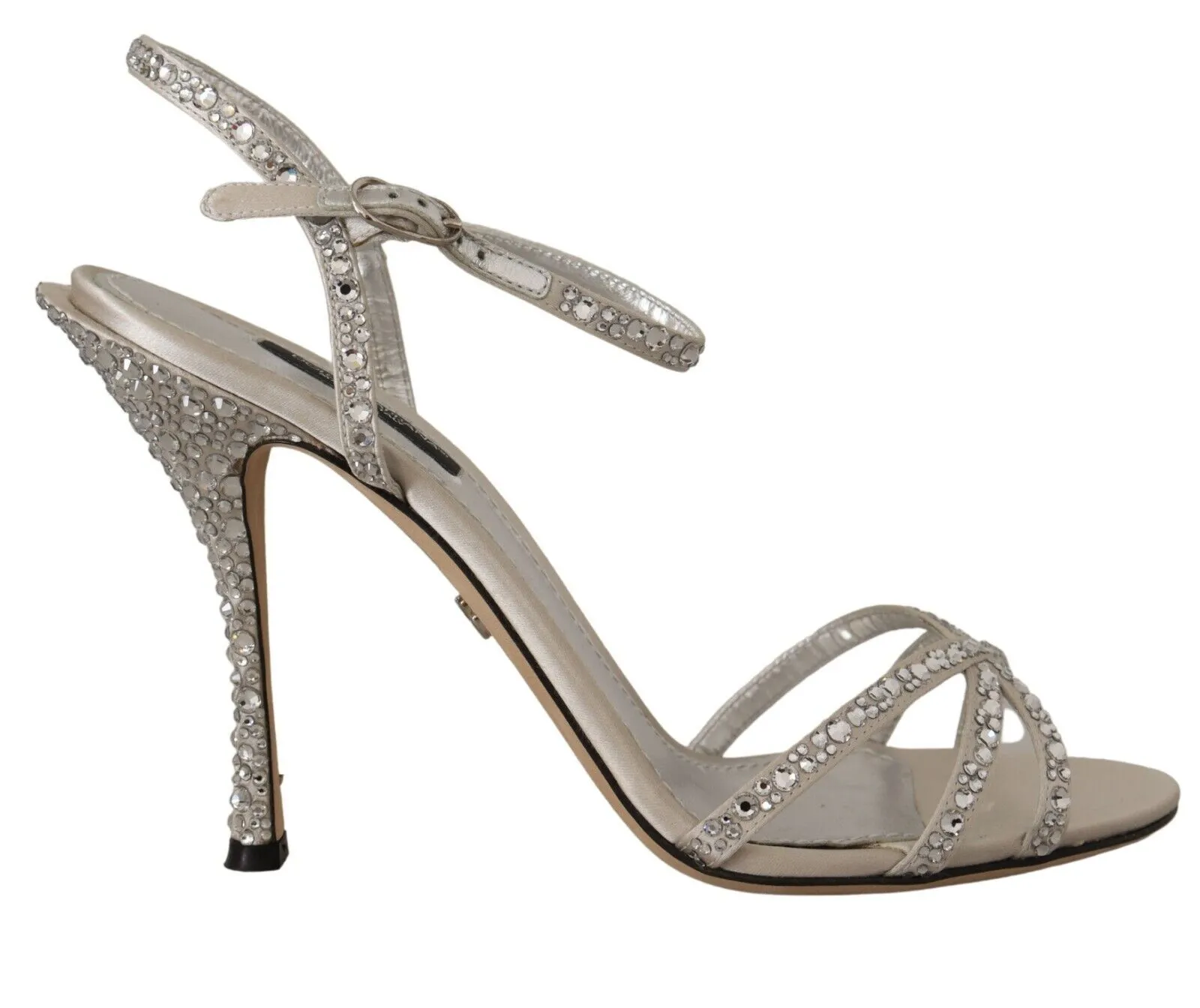 Dolce & Gabbana Women's Crystal-Embellished Silk Blend Heels
