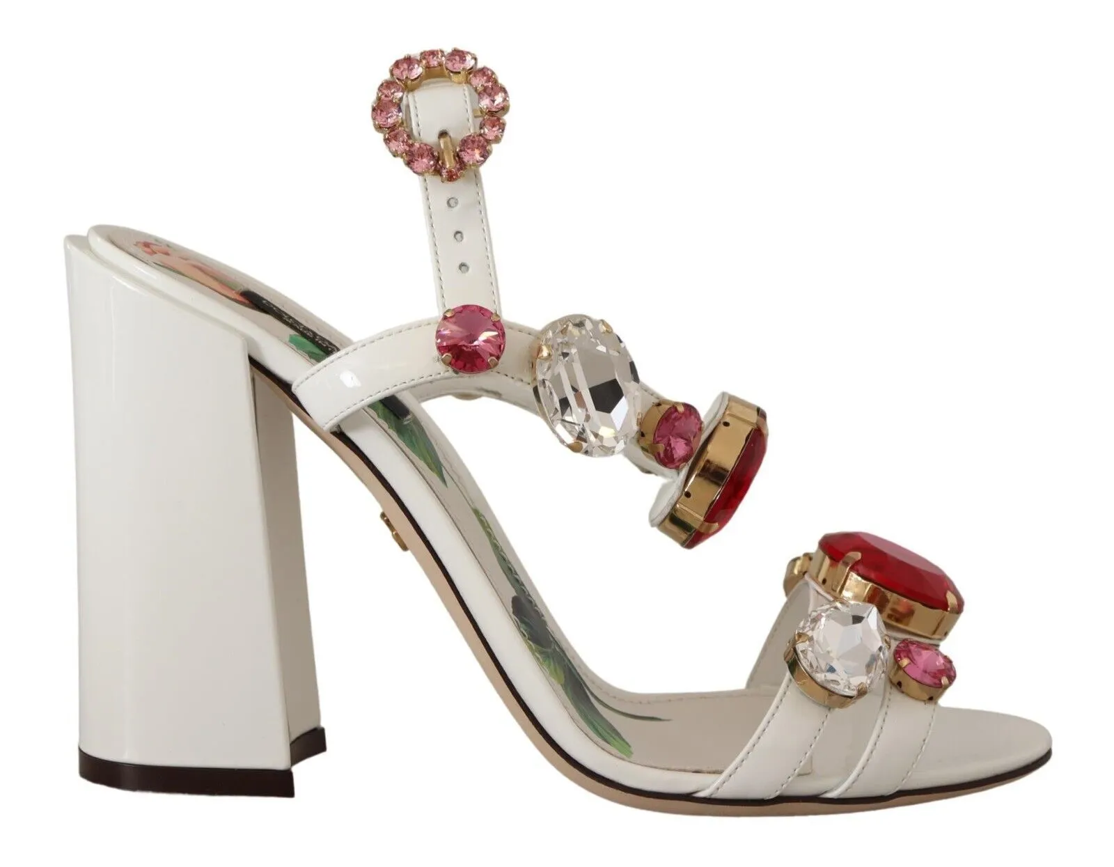 Dolce & Gabbana Women's Keira Crystal-Embellished Ankle Strap Heels