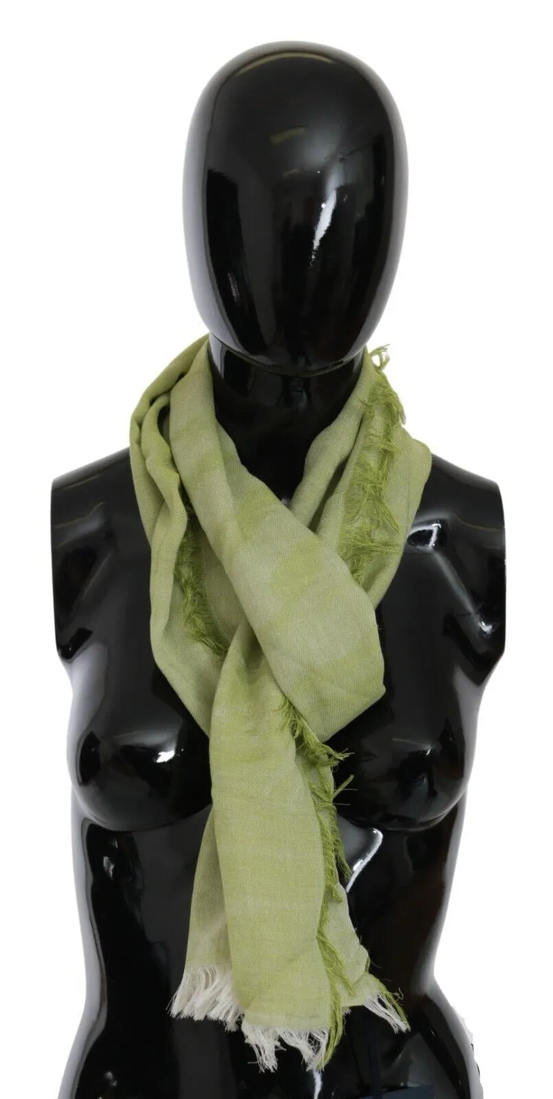 Roberto Cavalli Women's Elegant Fringed Modal-Cotton Shawl Scarf