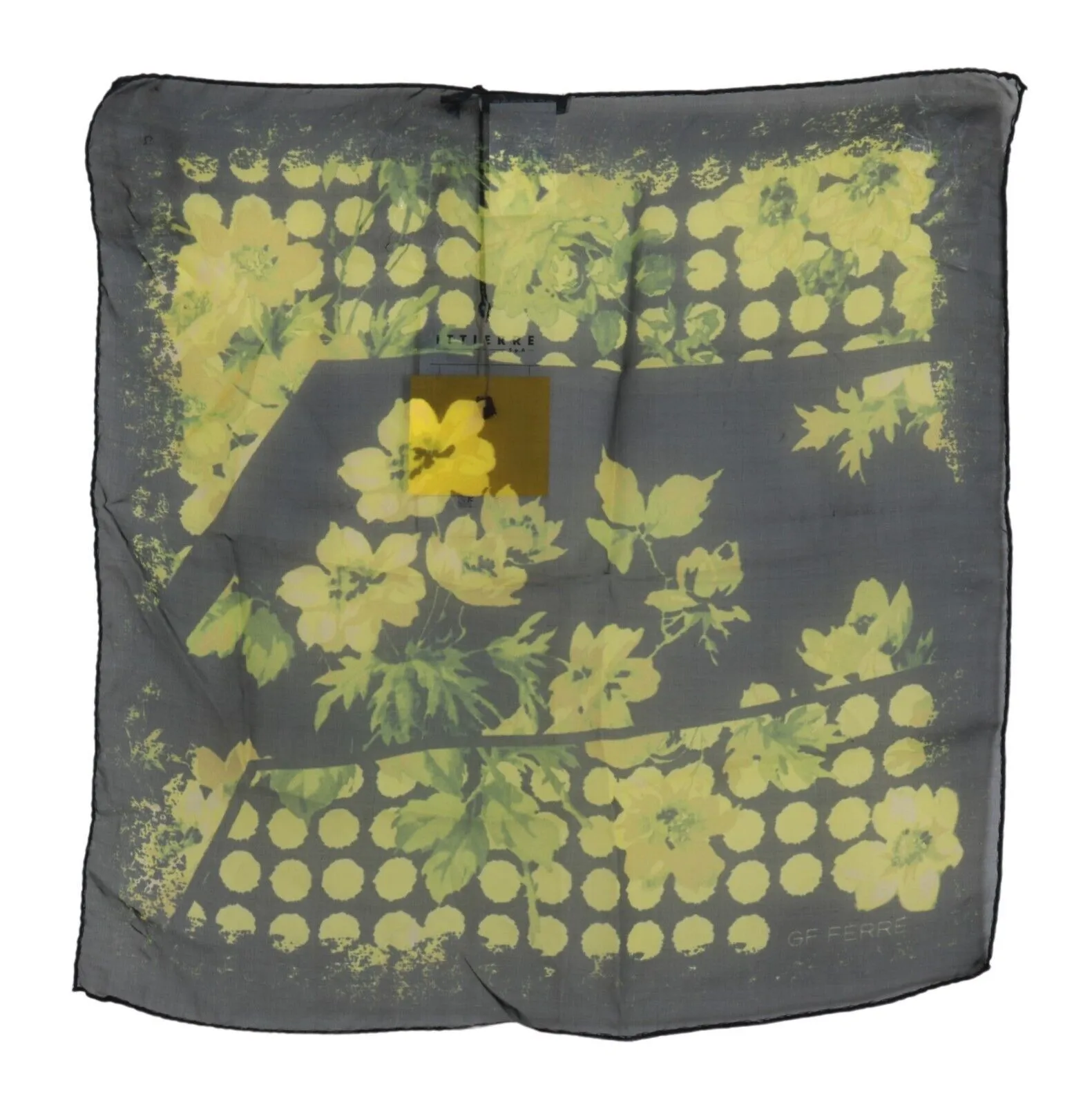 GF Ferre Women's Elegant Floral Silk Scarf