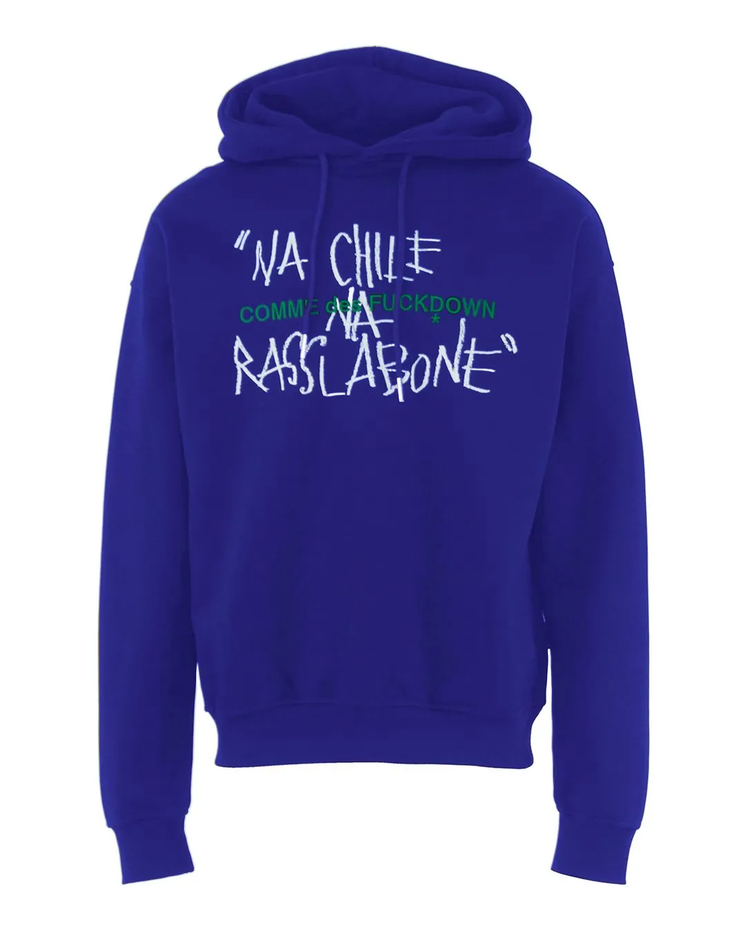 Comme Des Fuckdown Blue Cotton Men Sweater