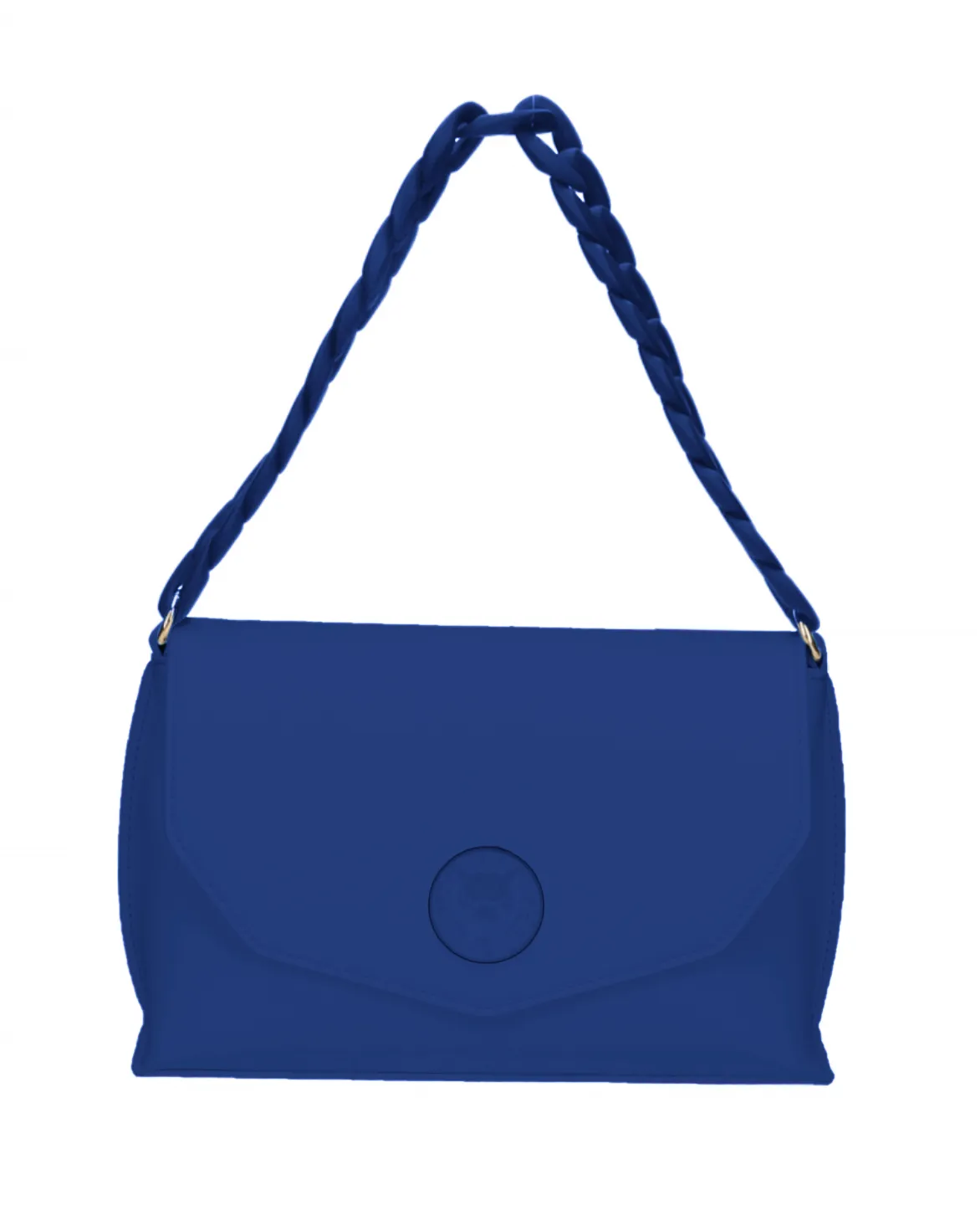 Plein Sport Women's Elegant Blue Flap Crossbody Bag with Logo Detail
