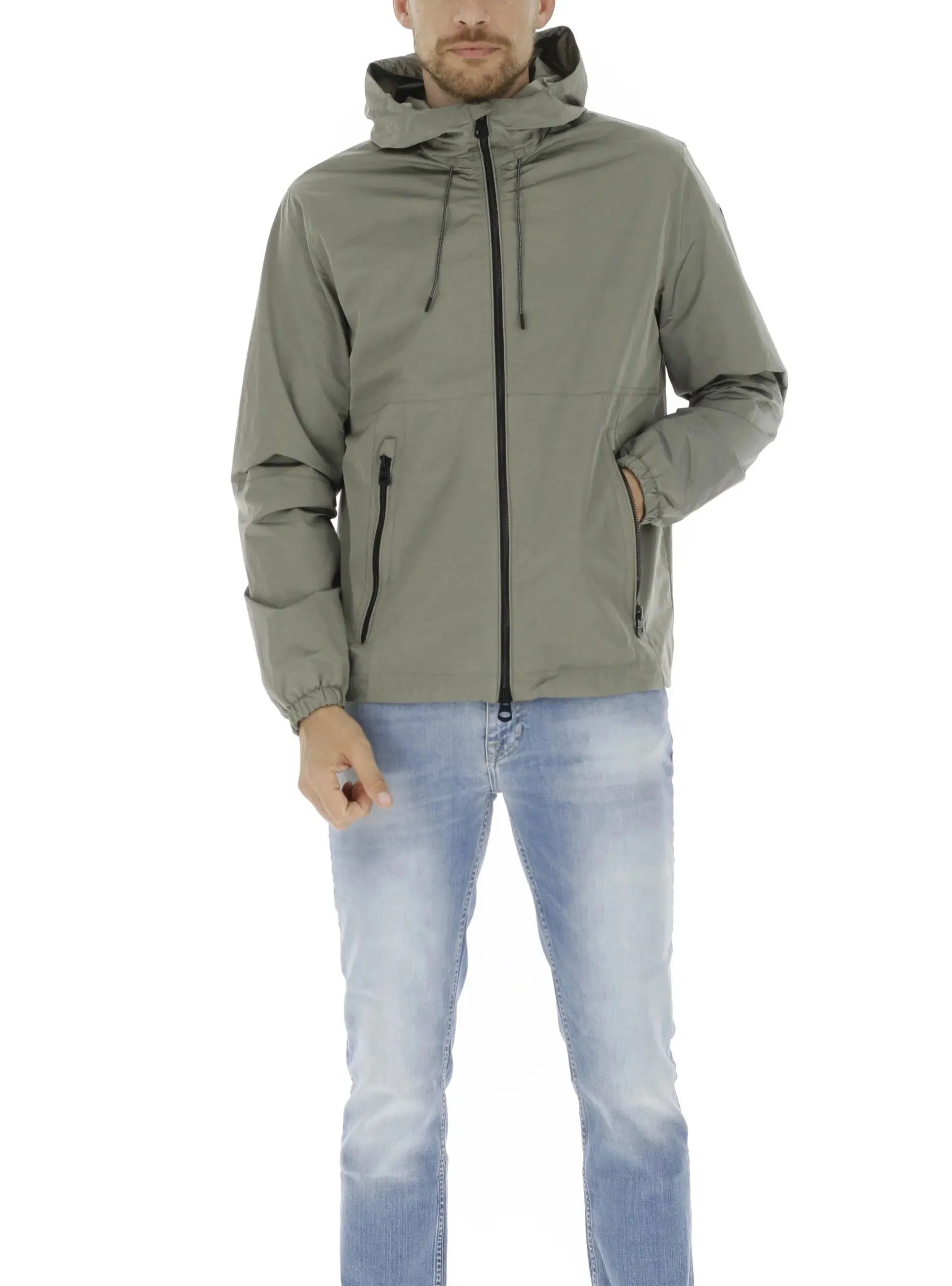 Fred Mello Beige Polyamide Men Jacket