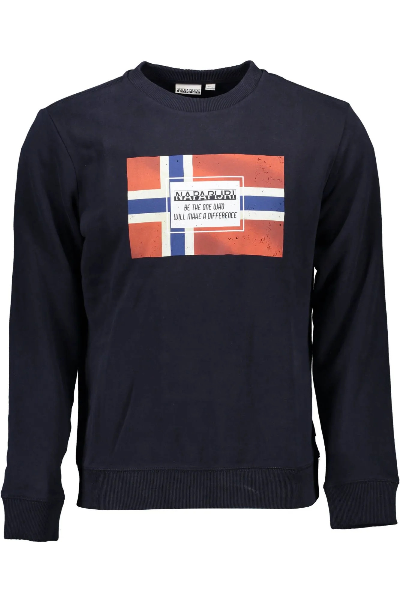 Napapijri Blue Cotton Men Sweater