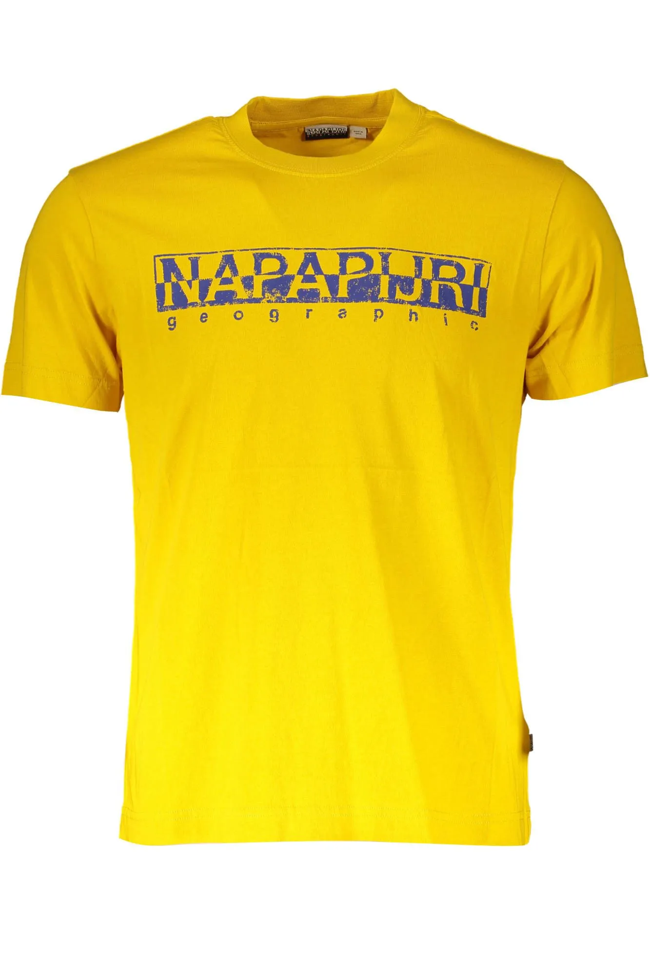 Napapijri Yellow Cotton Men T-Shirt