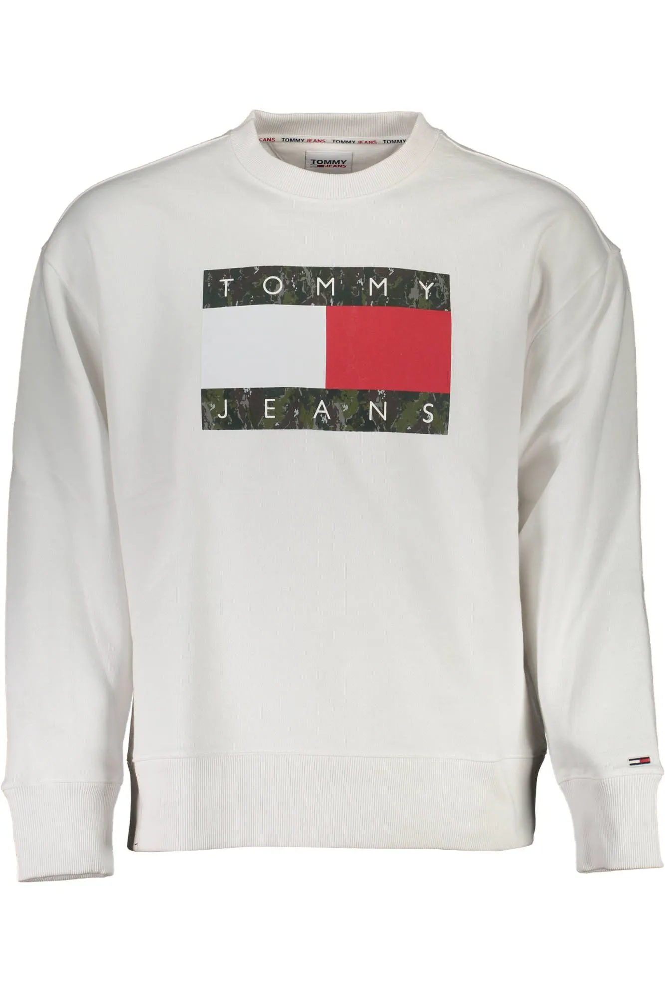 Tommy Hilfiger White Cotton Men Sweater