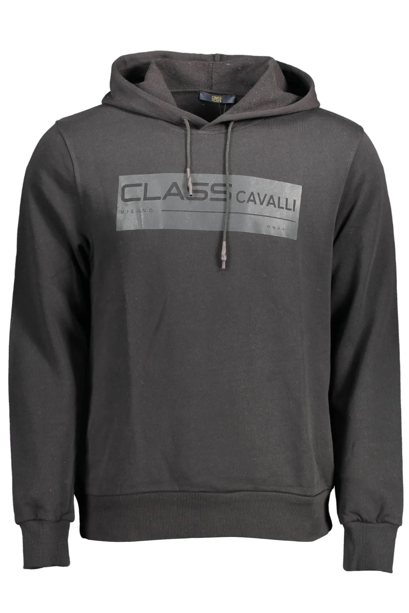 Cavalli Class Black Cotton Men Sweater