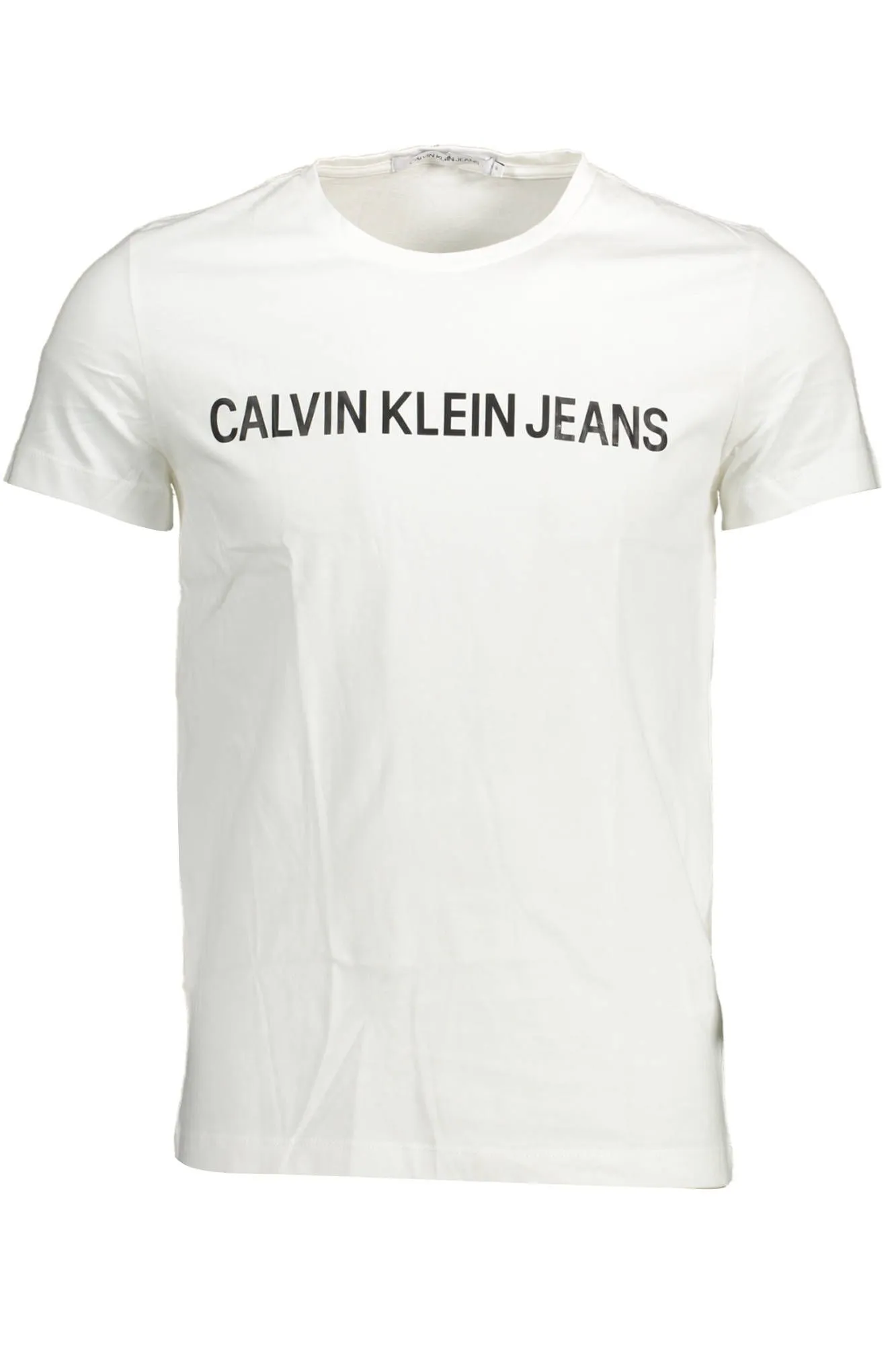 Calvin Klein White Cotton Men T-Shirt
