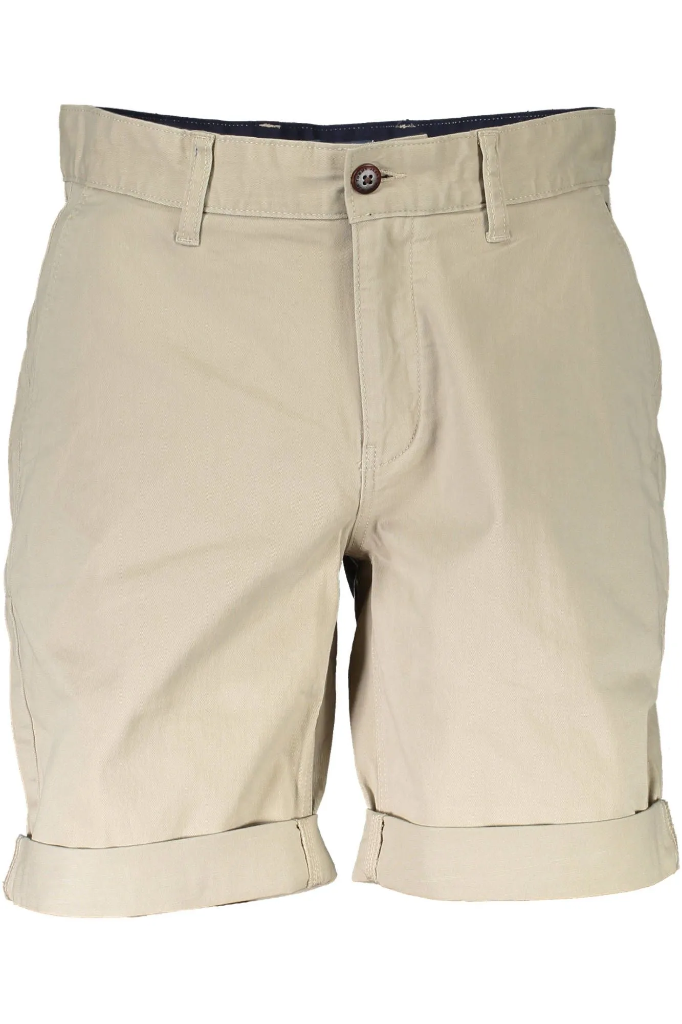 Tommy Hilfiger Beige Cotton Men Bermuda Jean