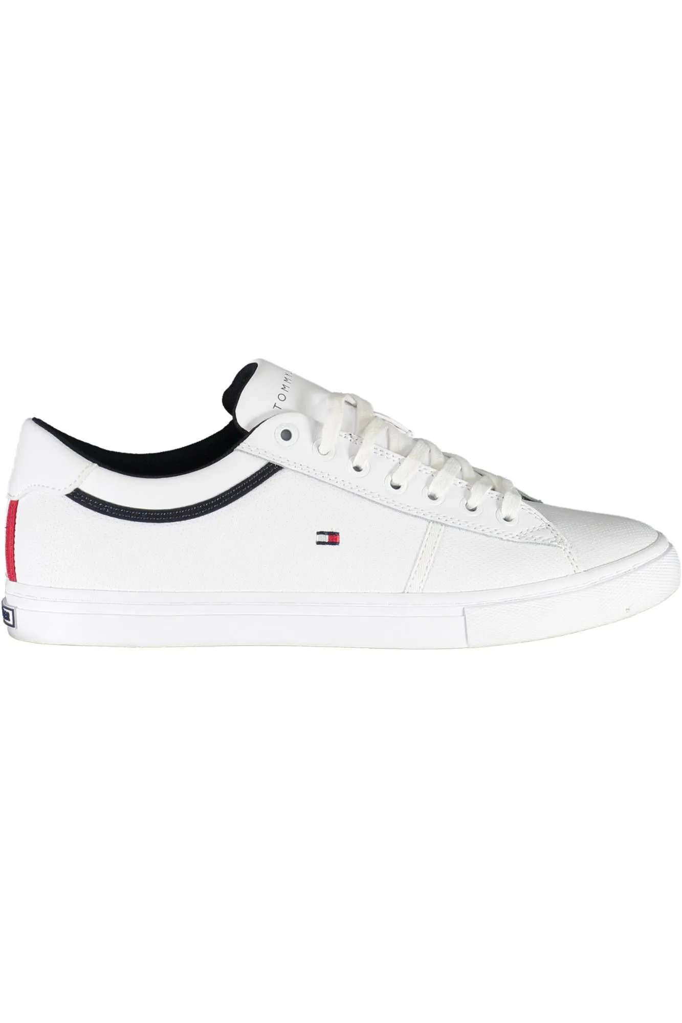 Tommy Hilfiger Men's White Polyester Mens Sneaker