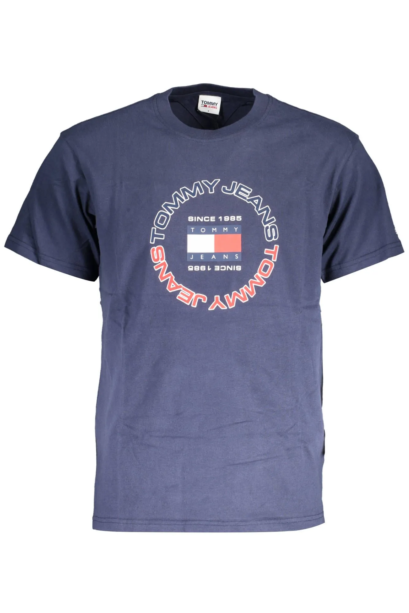 Tommy Hilfiger Blue Cotton Men T-Shirt