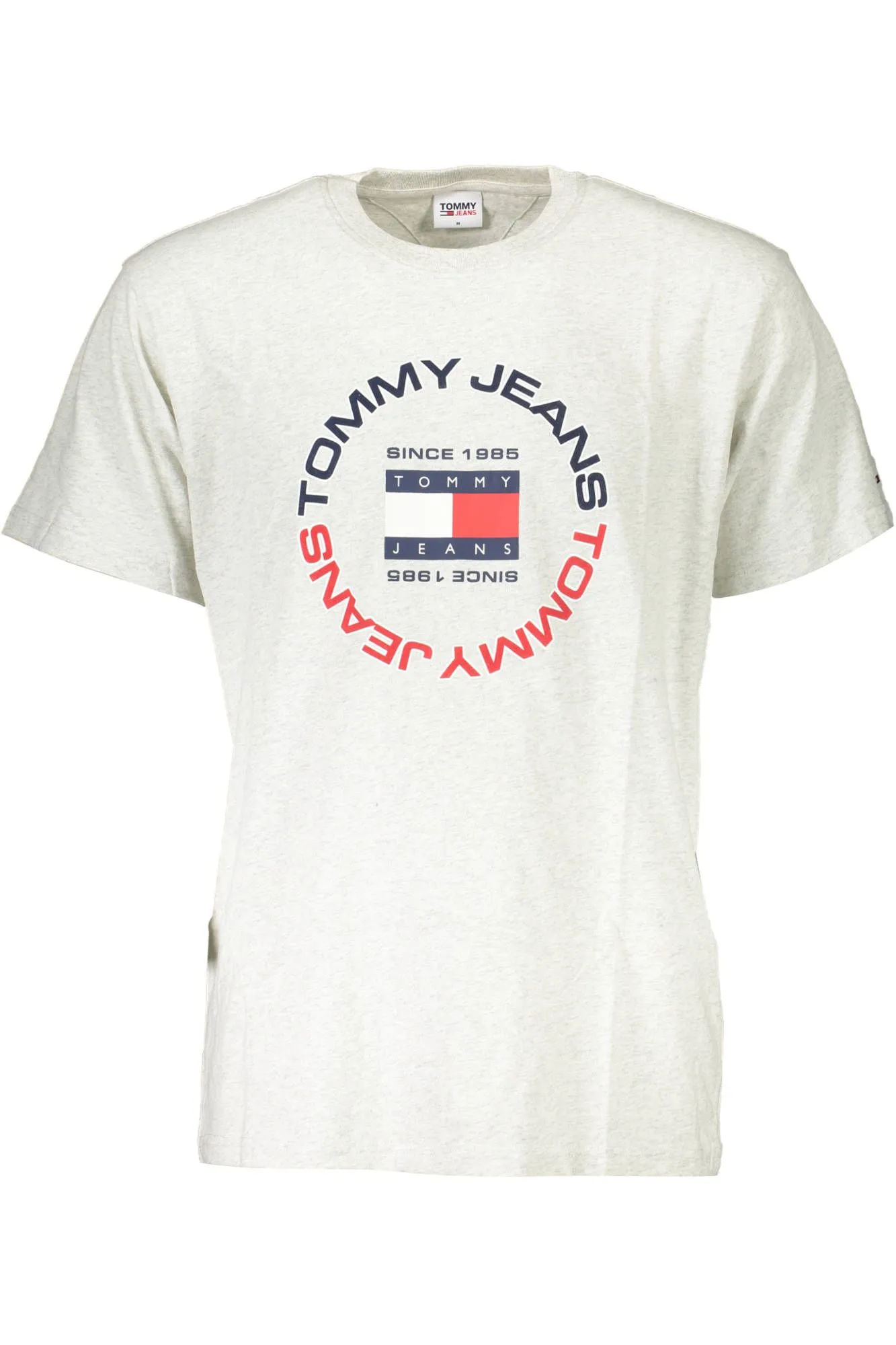 Tommy Hilfiger Gray Cotton Men T-Shirt