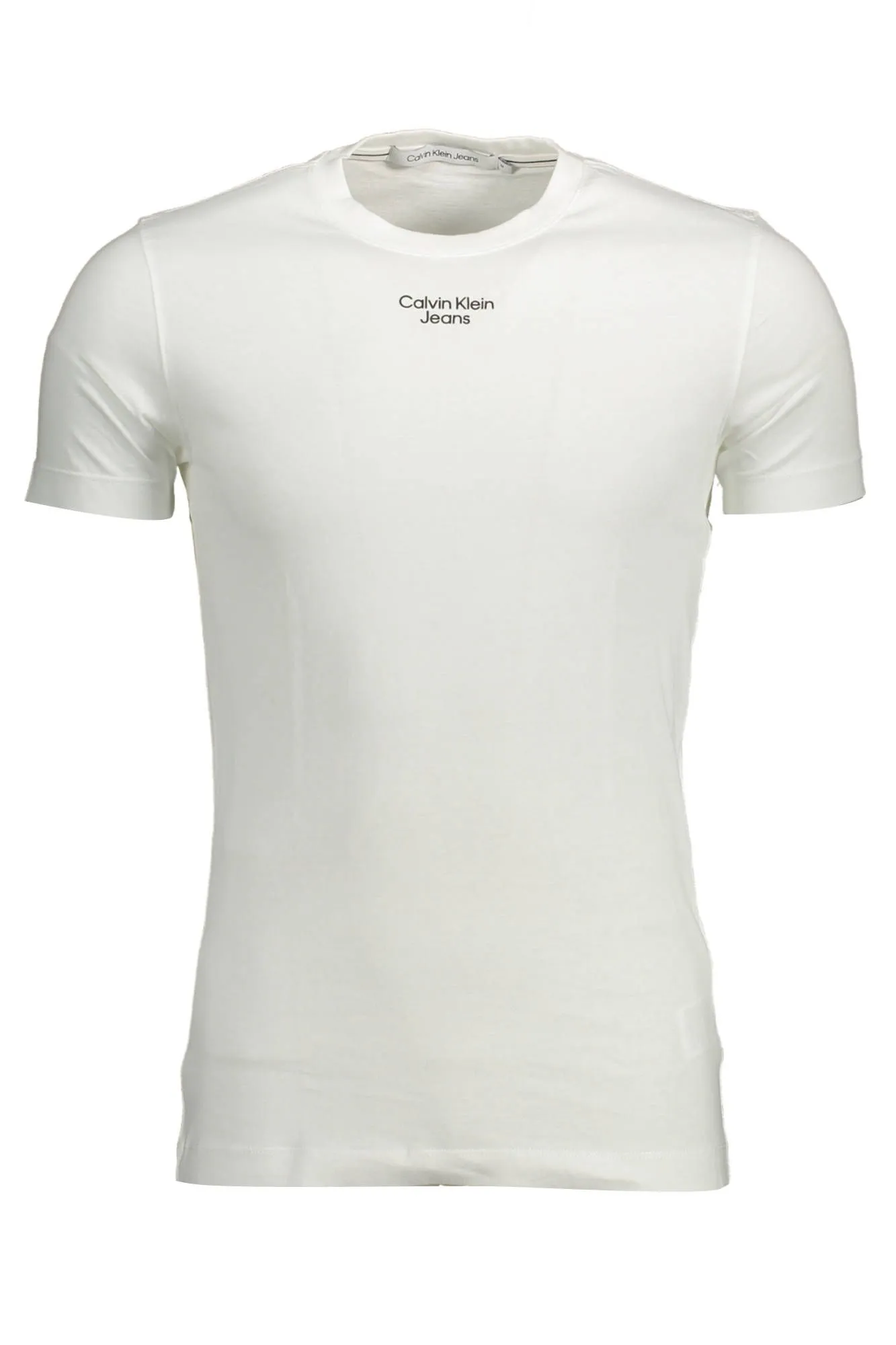 Calvin Klein White Cotton Men T-Shirt