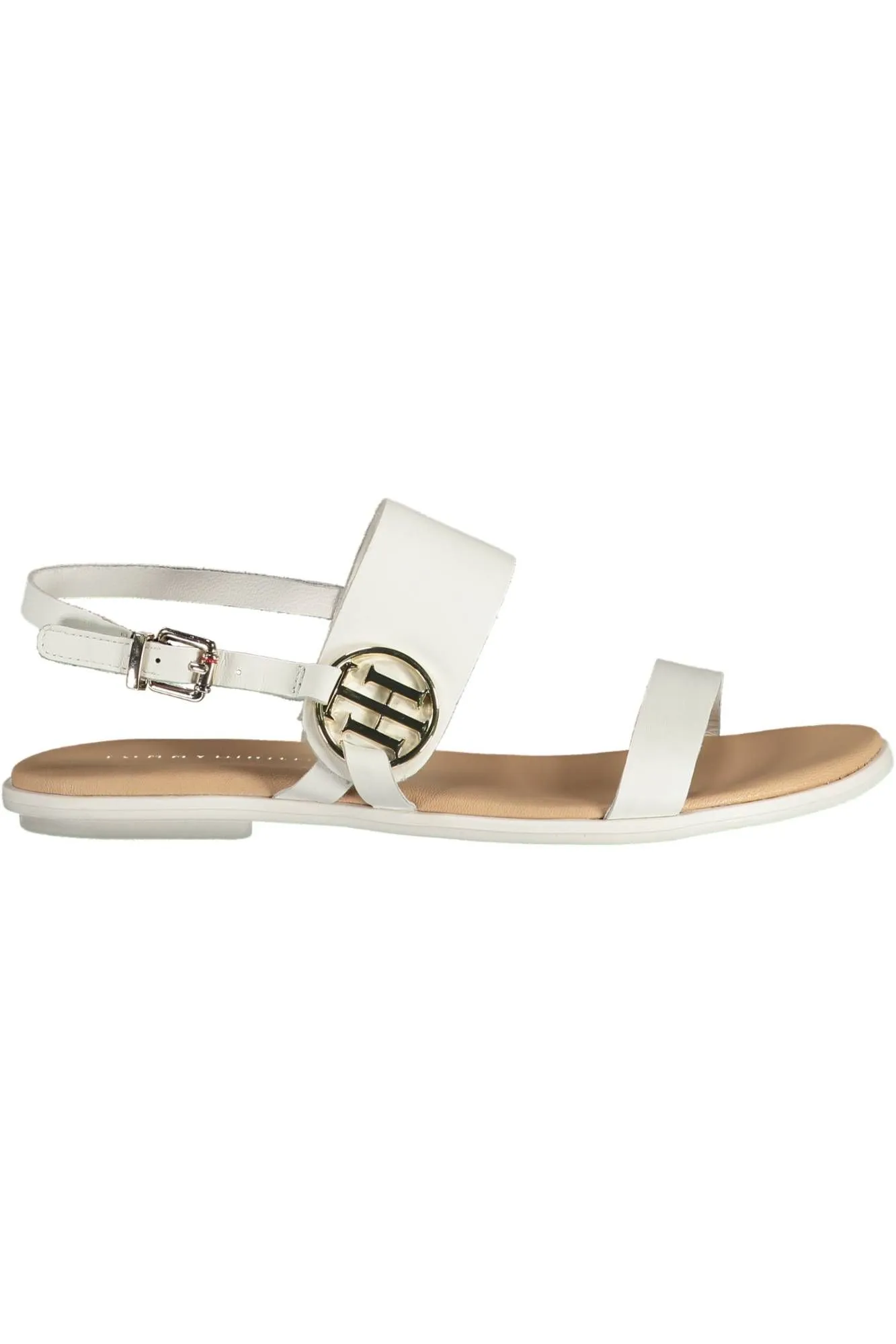 Tommy Hilfiger White Leather Women Sandal