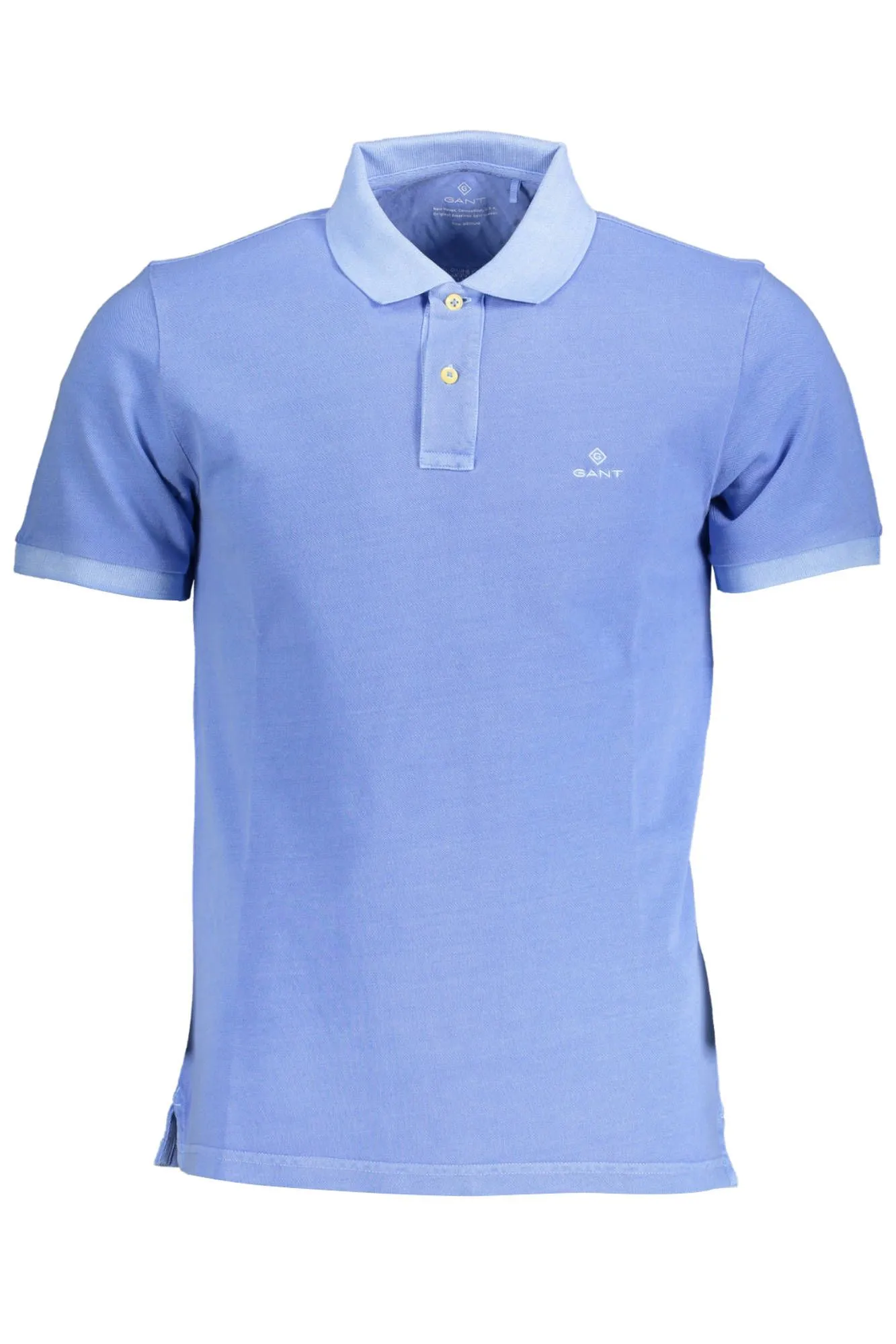 Gant Light Blue Cotton Men Polo Shirt