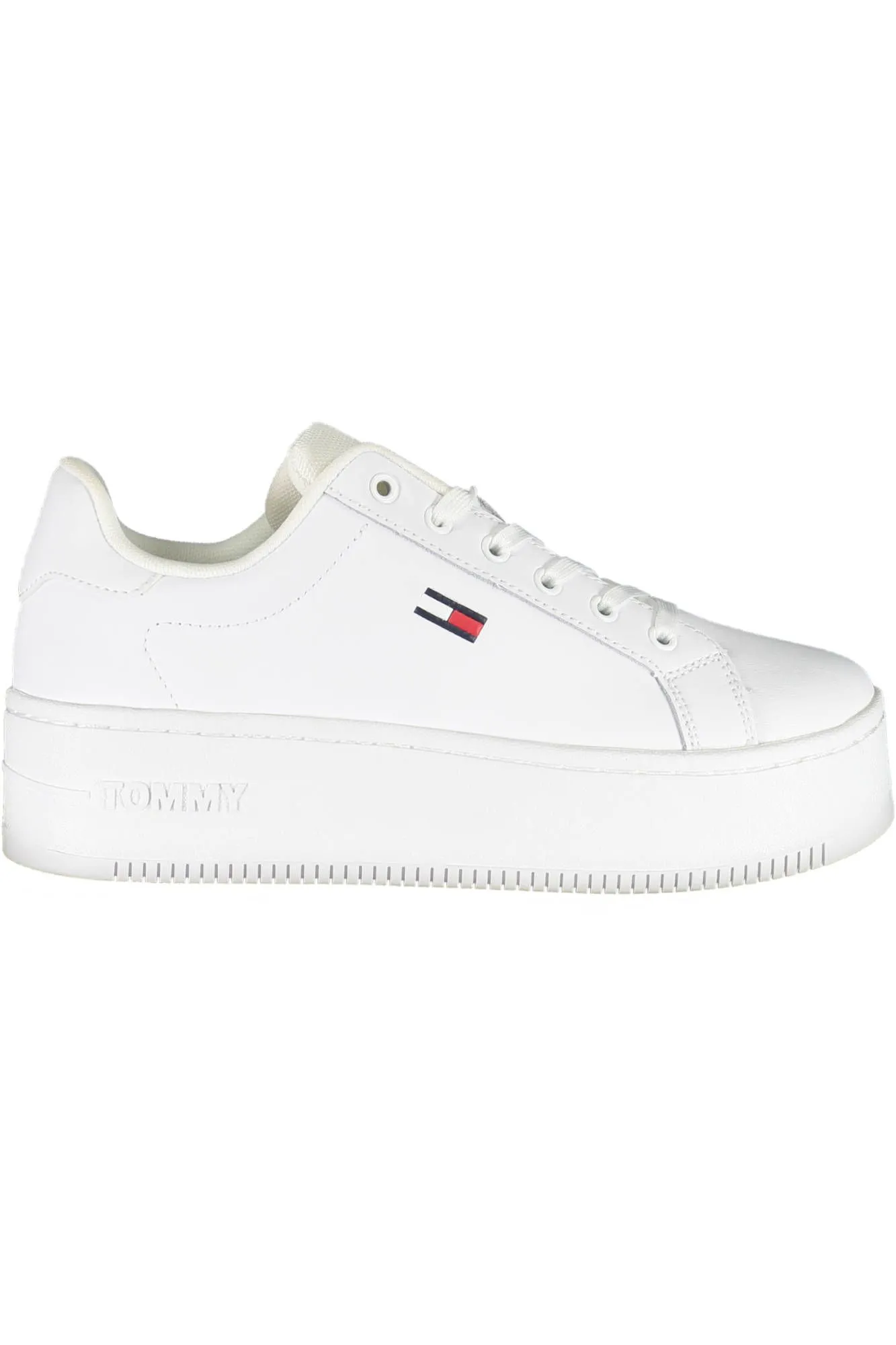 Tommy Hilfiger White Leather Women Sneaker