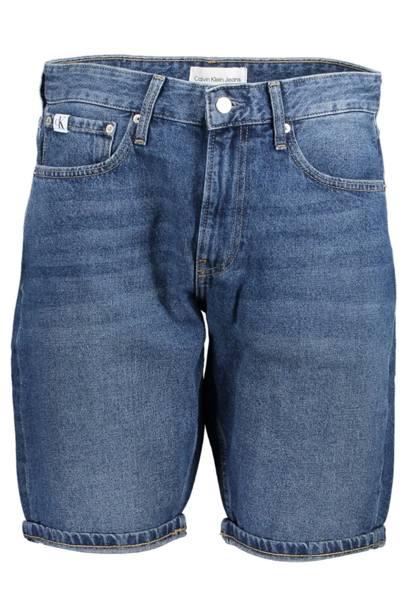 Calvin Klein Men's Blue Cotton Men's Jean Short