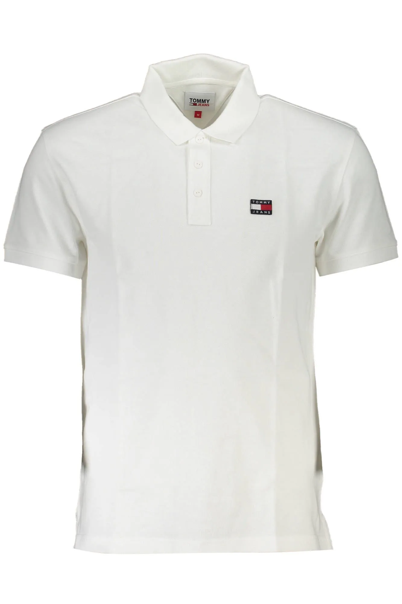 Tommy Hilfiger White Cotton Men Polo Shirt