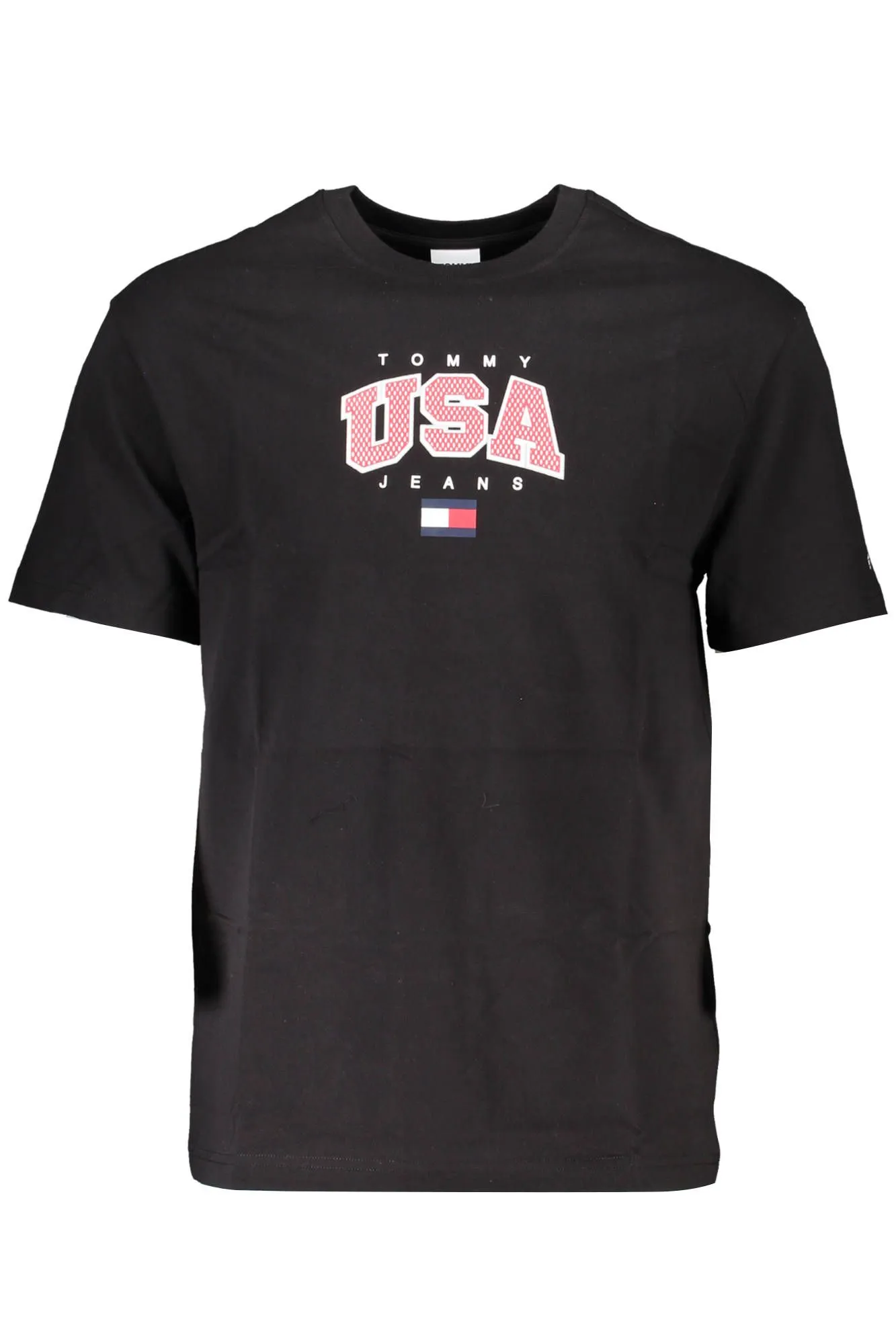 Tommy Hilfiger Black Cotton Men T-Shirt