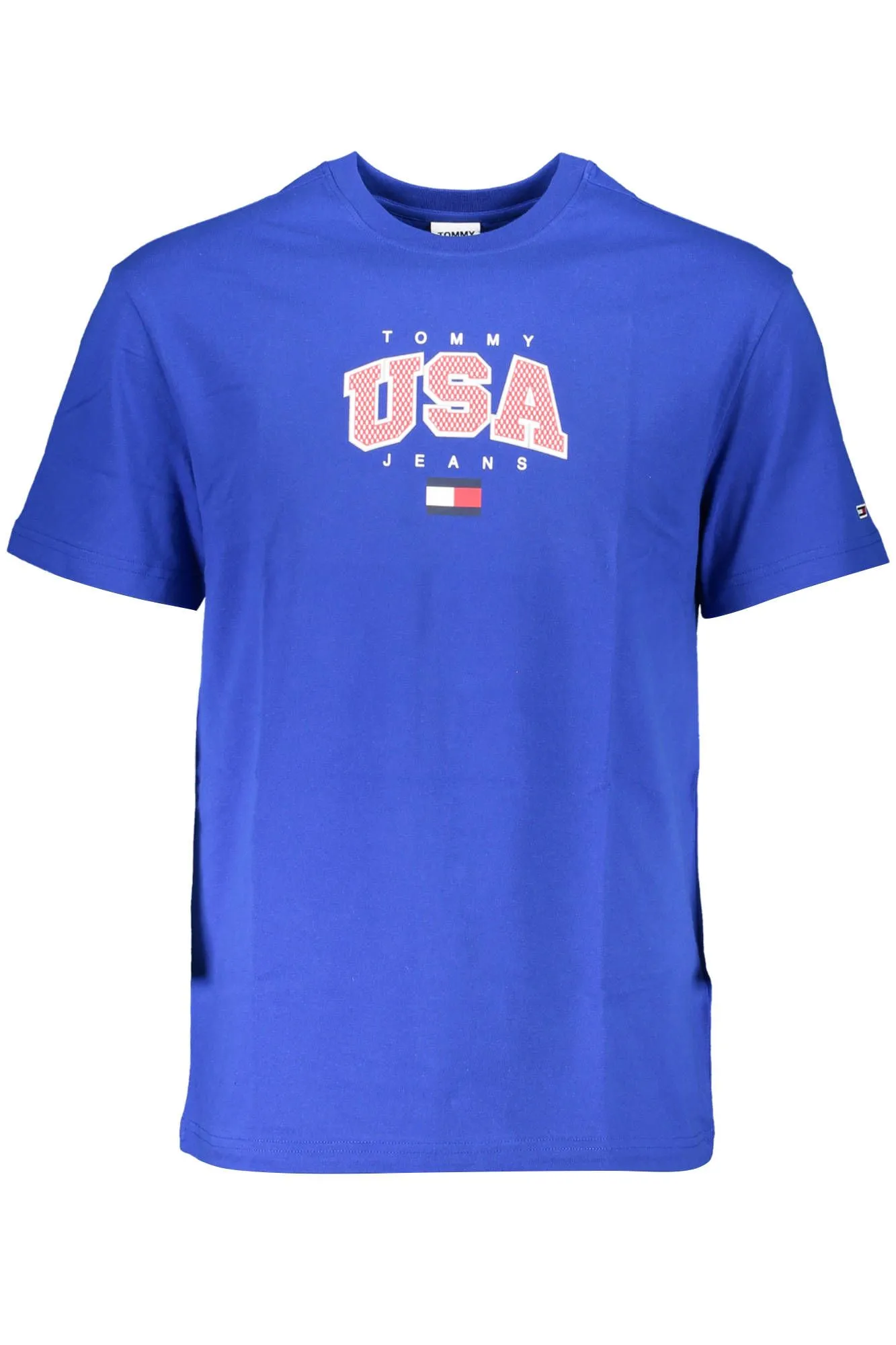 Tommy Hilfiger Blue Cotton Men T-Shirt