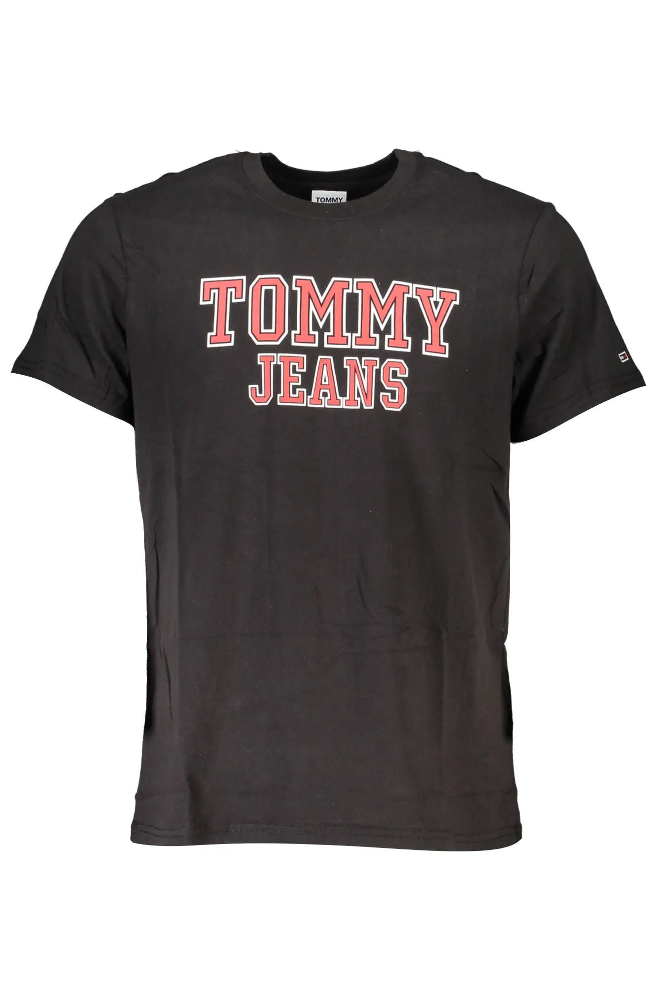 Tommy Hilfiger Black Cotton Men T-Shirt
