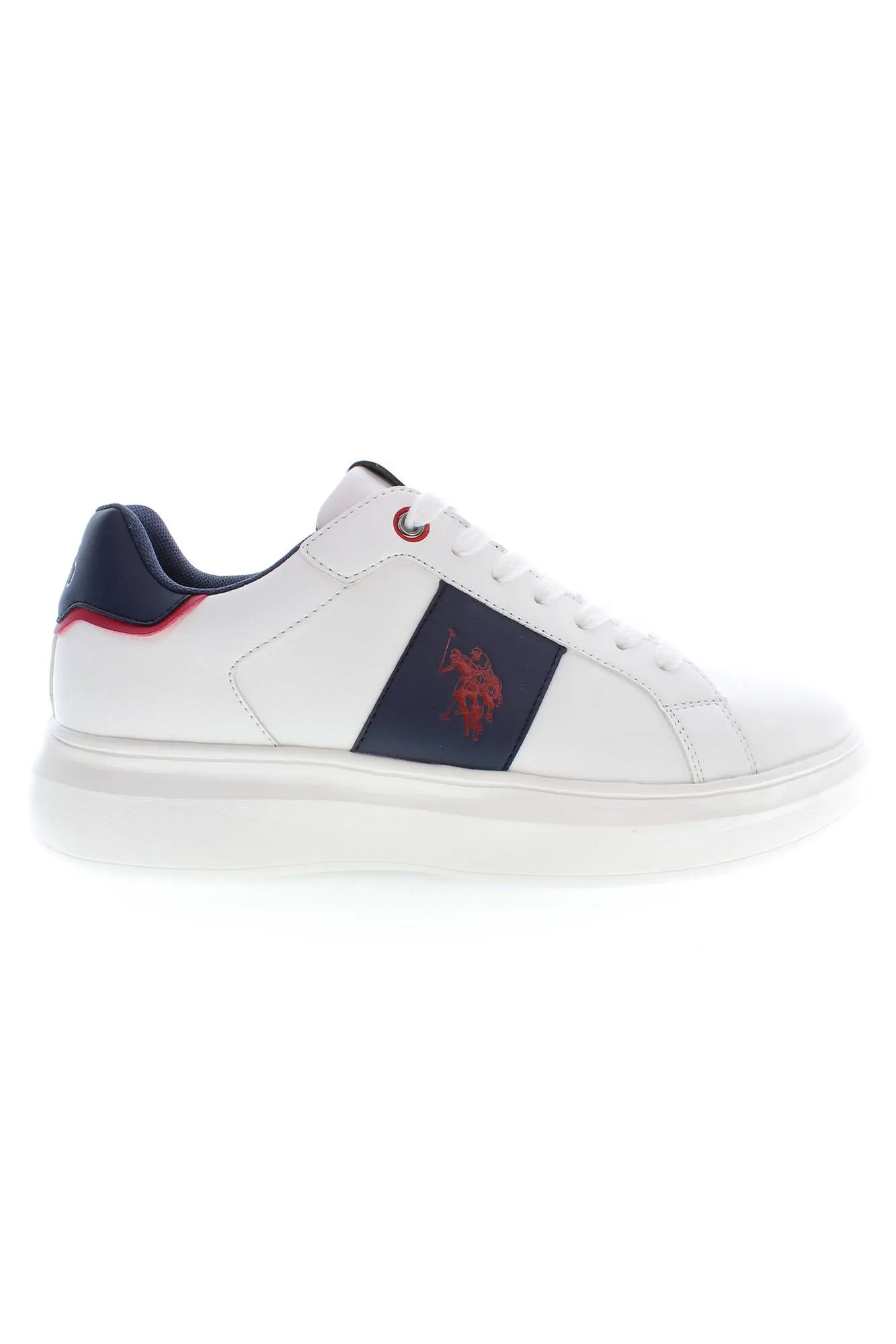U.S. POLO ASSN. White Polyester Men Sneaker