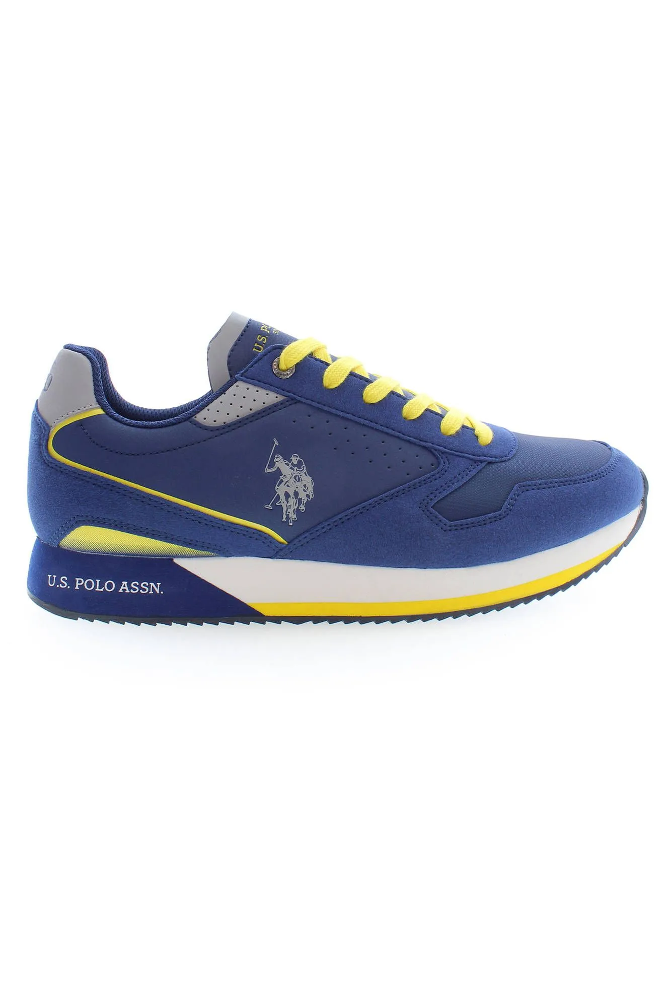 U.S. POLO ASSN. Blue Polyester Men Sneaker