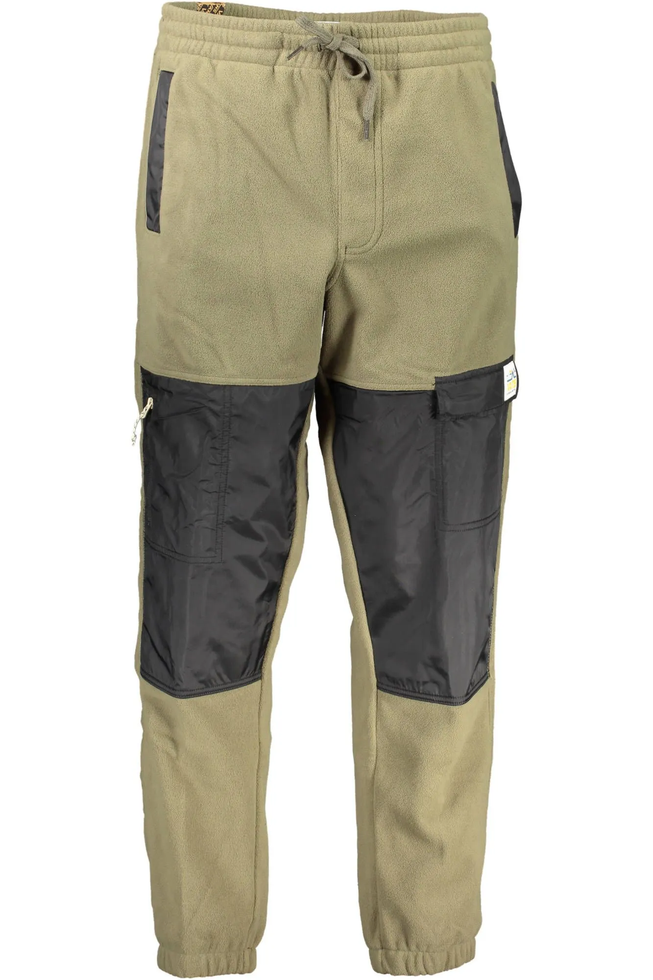 Vans Green Polyester Men Sports Trouser