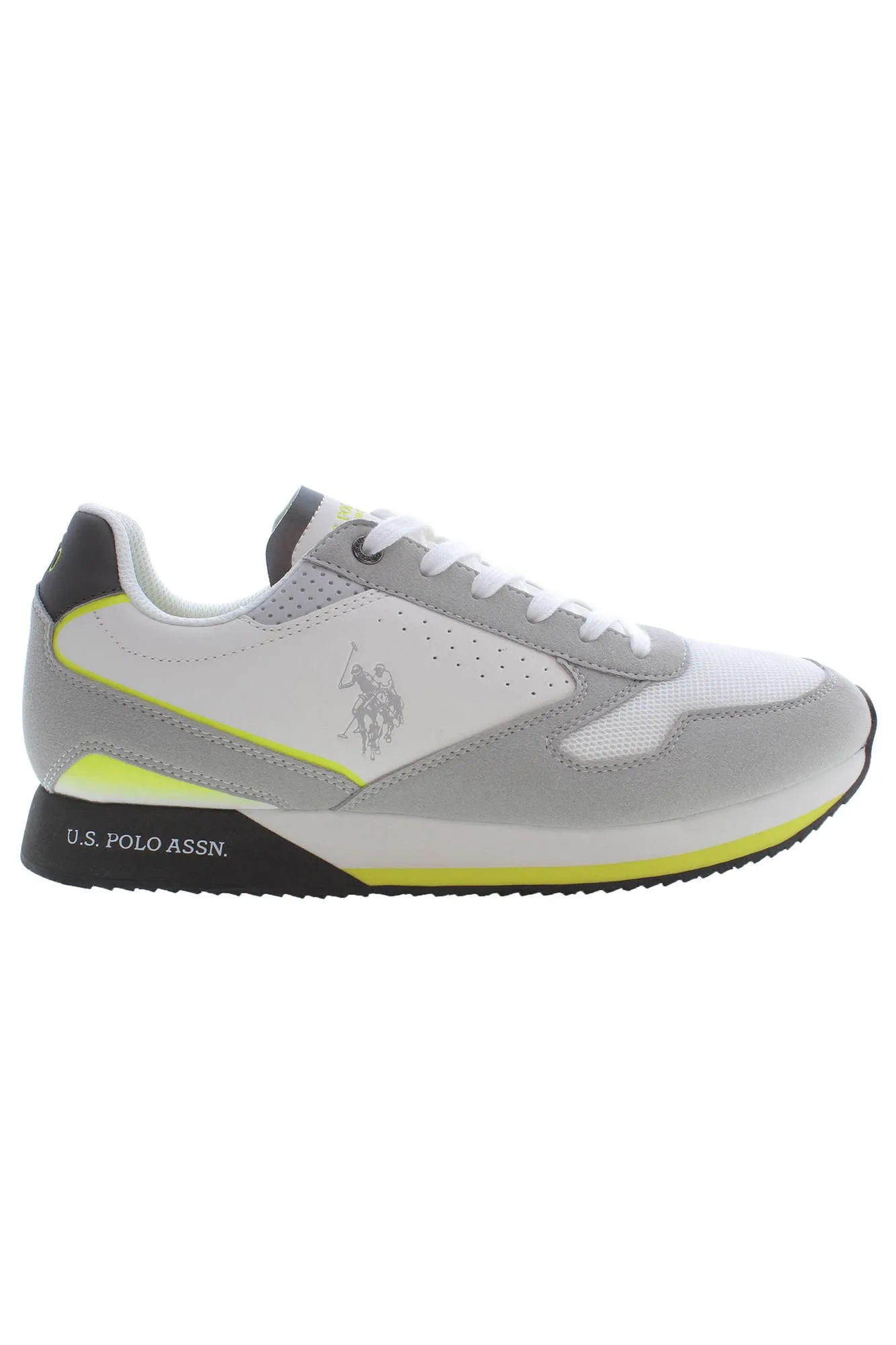 U.S. POLO ASSN. White Polyester Men Sneaker