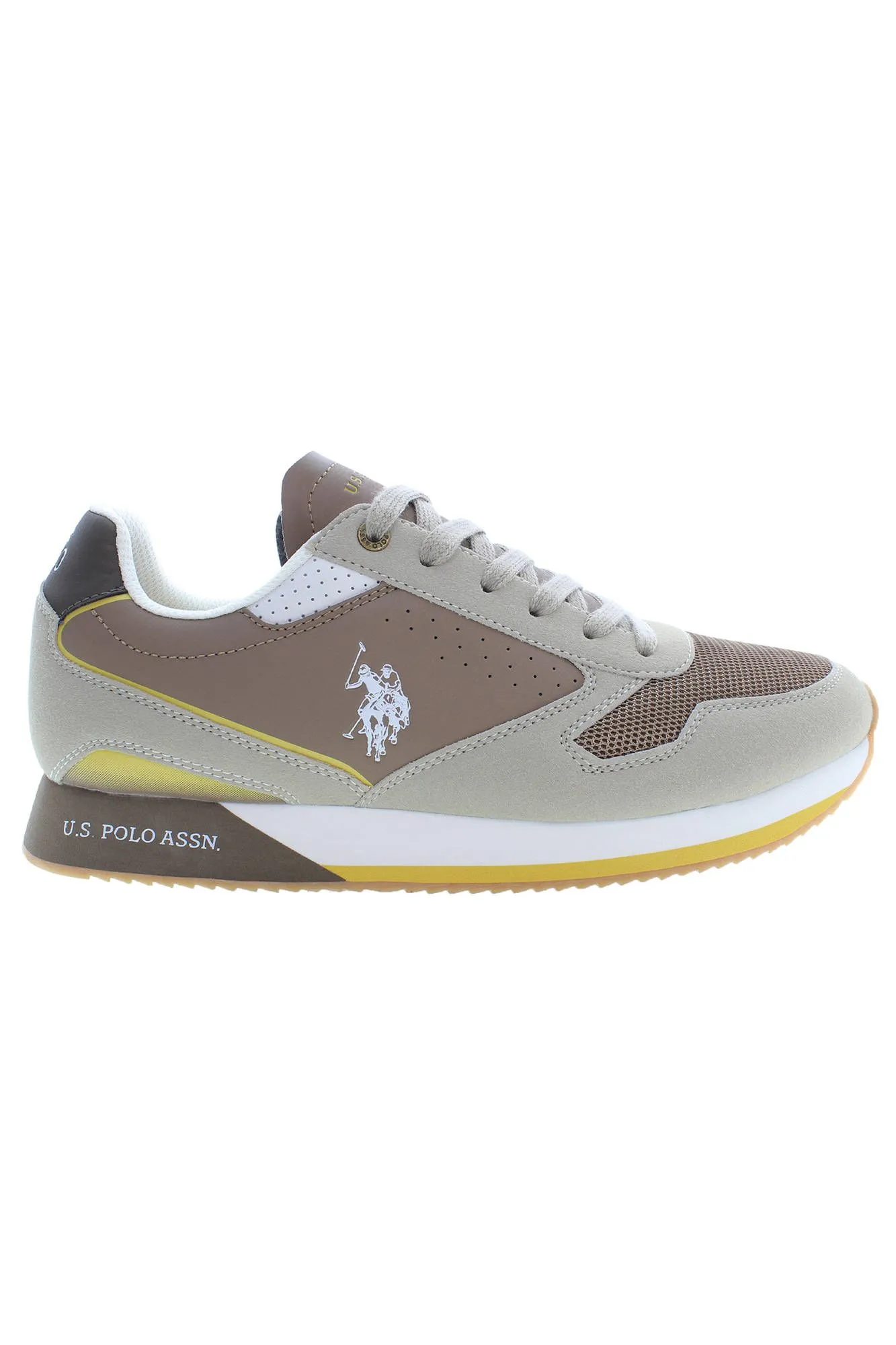 U.S. POLO ASSN. Beige Polyester Men Sneaker